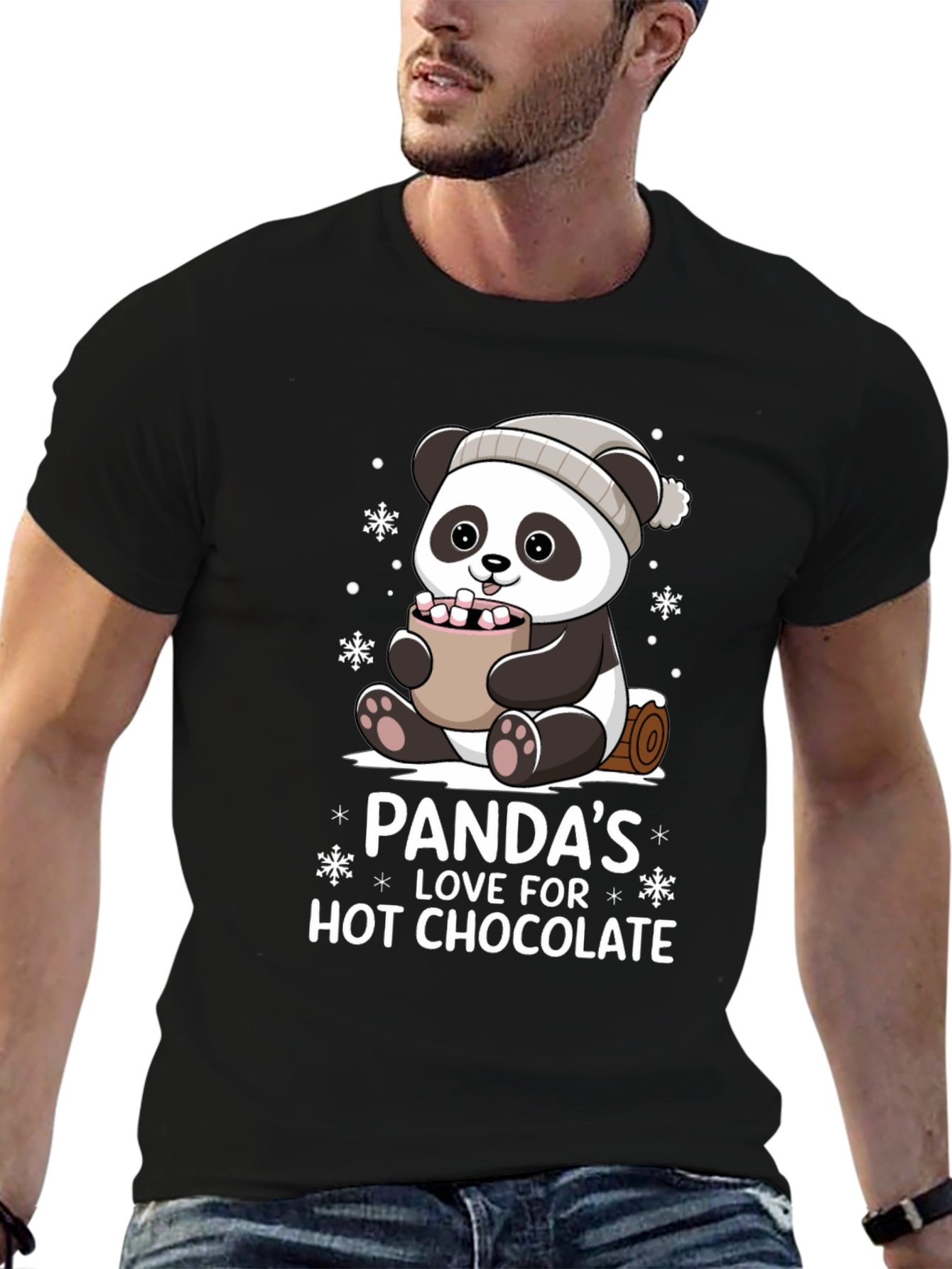 Camiseta Panda Amor Chocolate Caliente