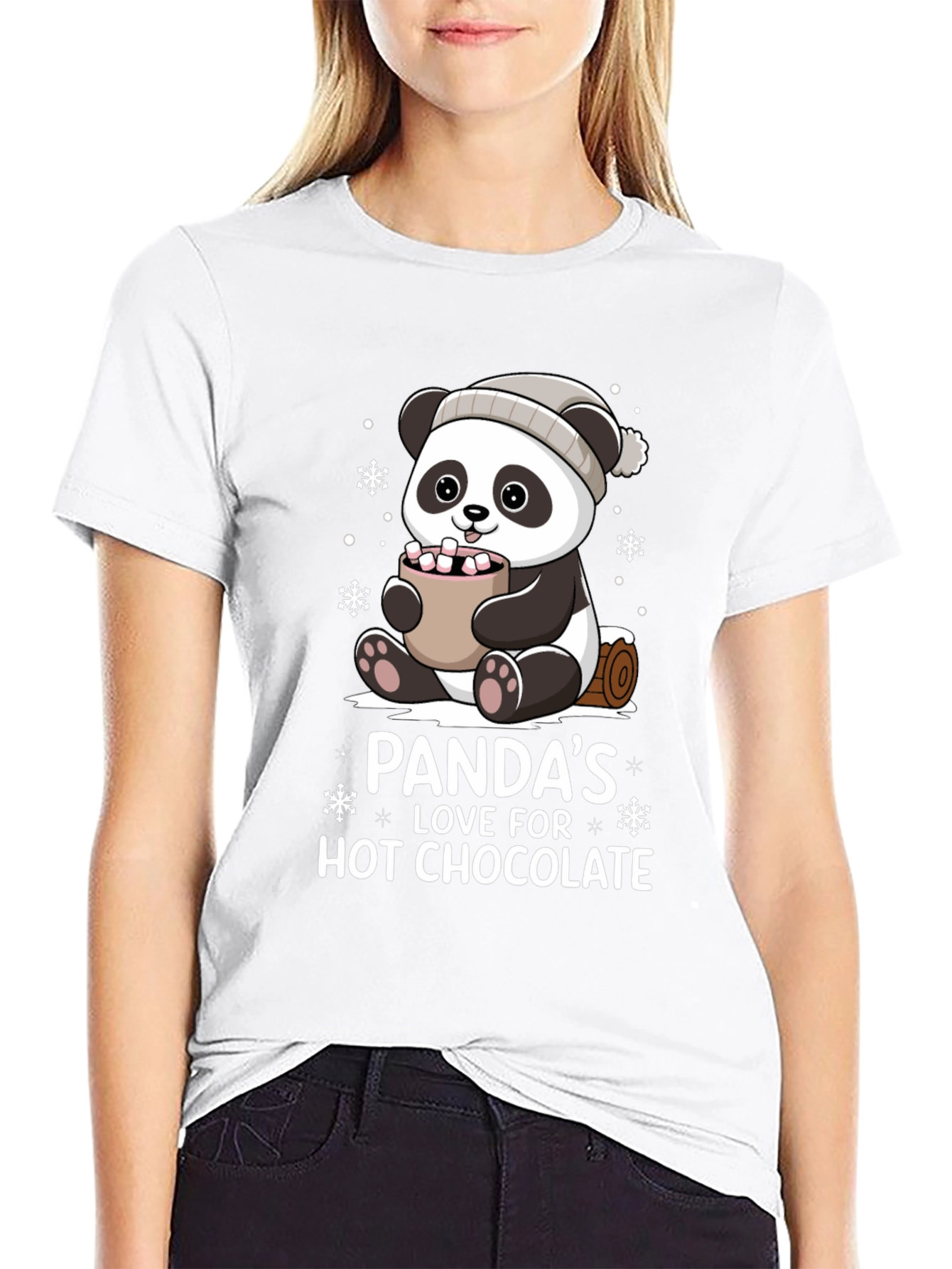 Camiseta Panda Amor Chocolate Caliente
