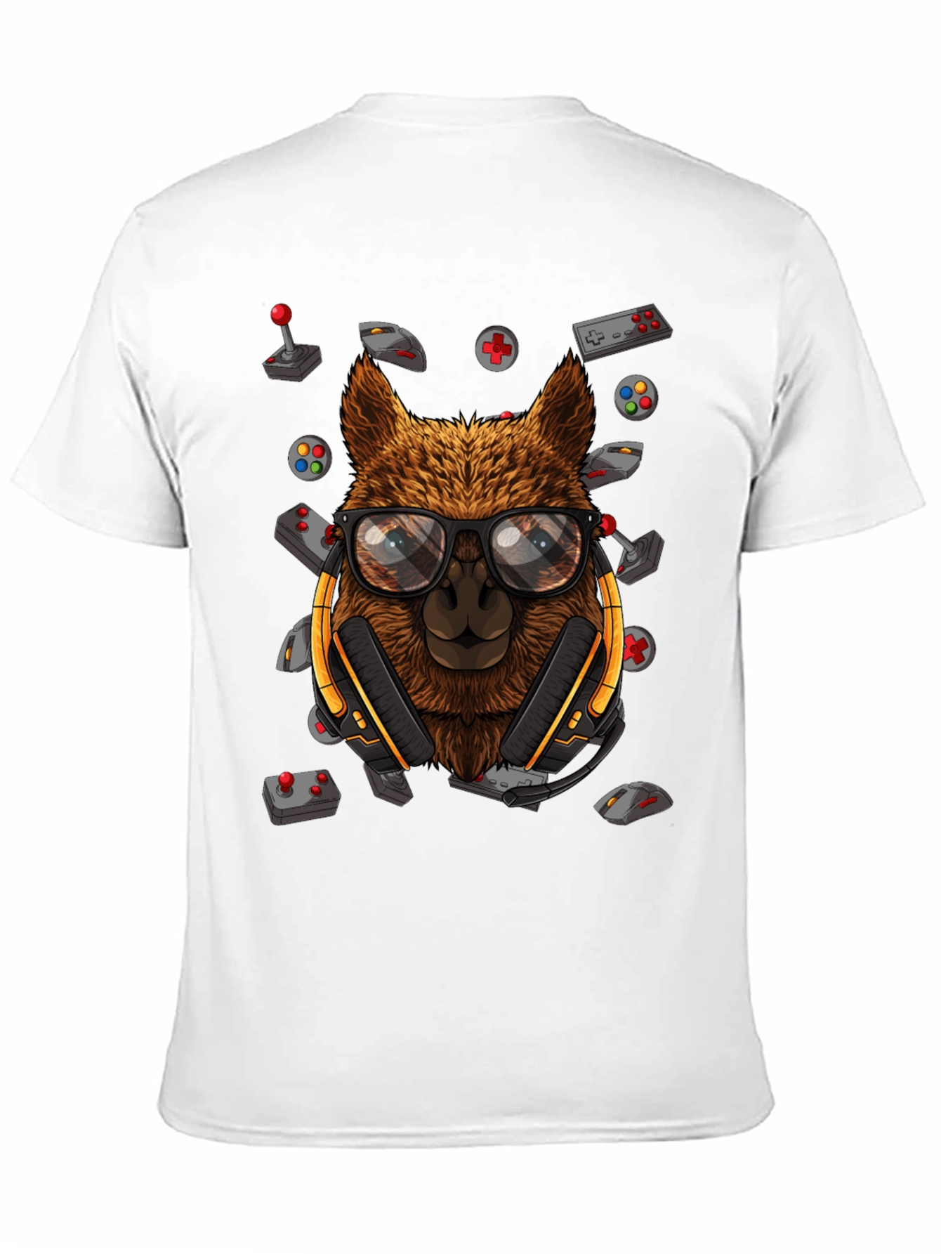 Camiseta Negra con Diseño de Llama Gamer