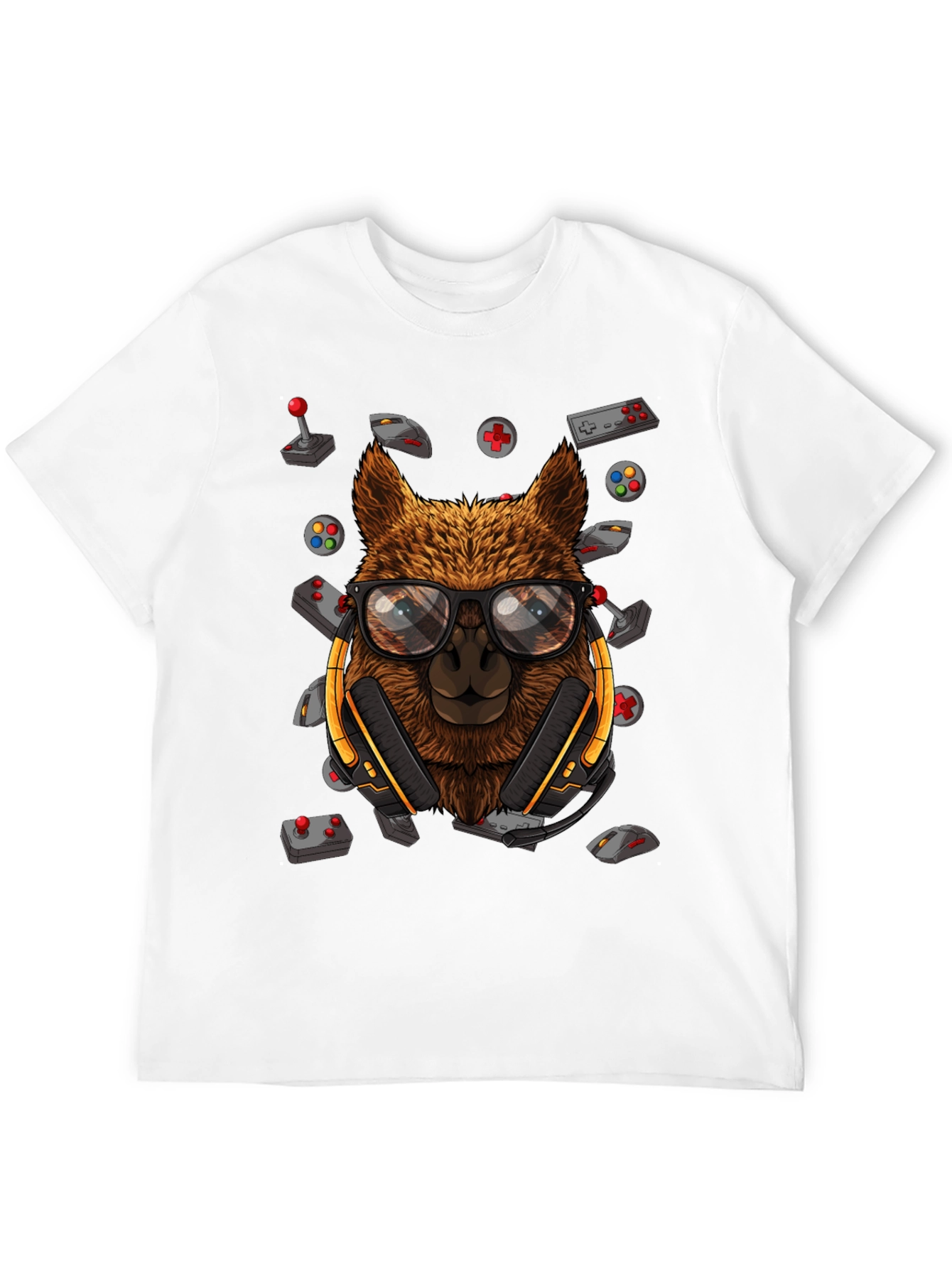 Camiseta Negra con Diseño de Llama Gamer