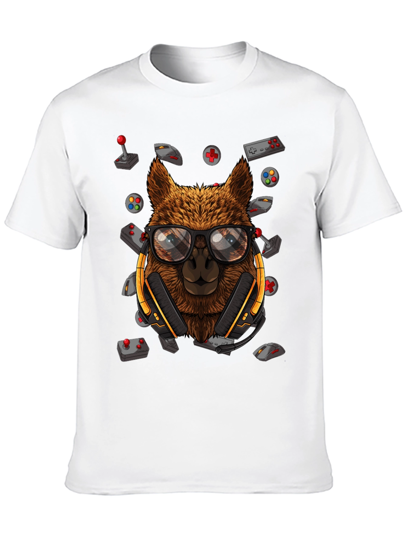 Camiseta Negra con Diseño de Llama Gamer