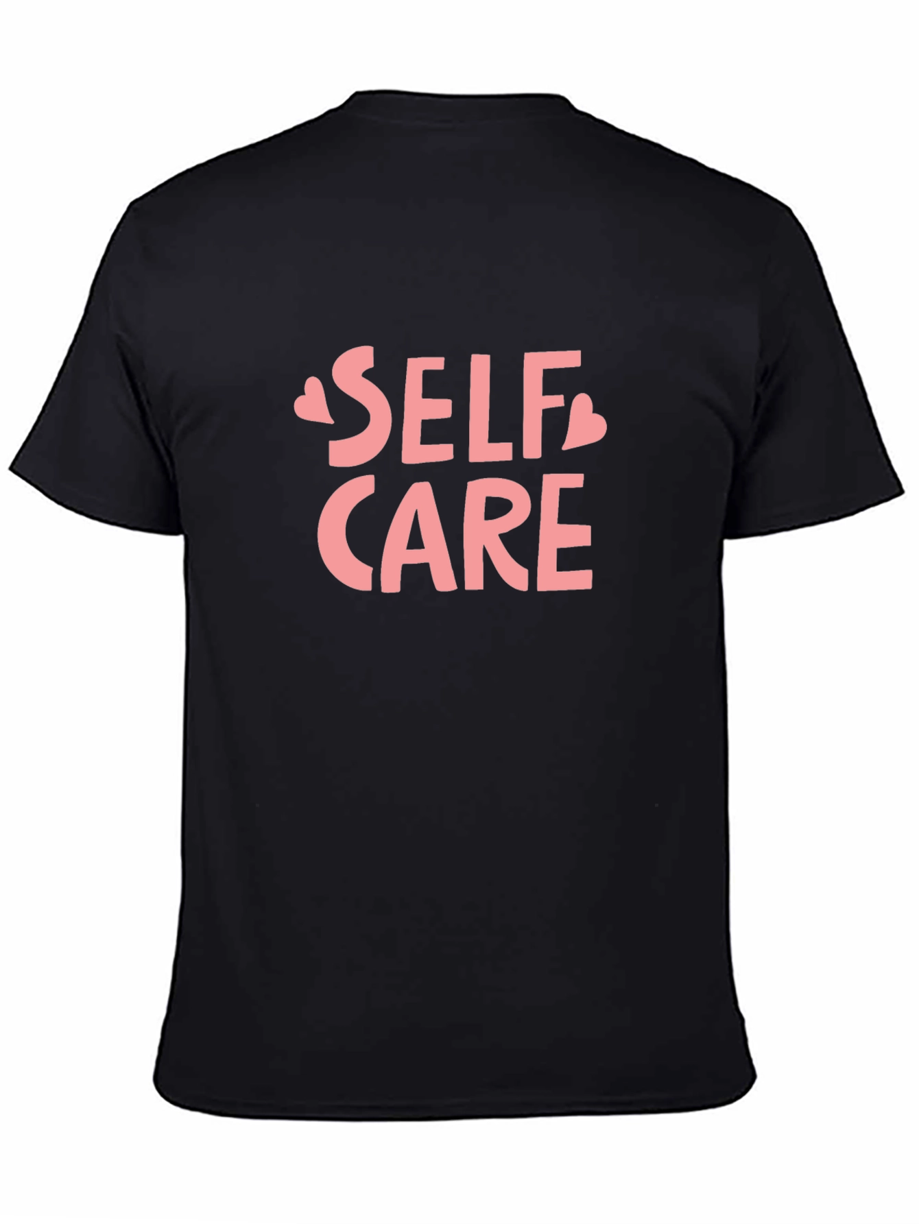 Camiseta Negra con Diseño Self Care