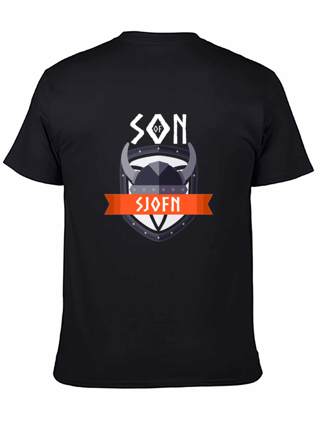 Camiseta Negra Hijo de Sjofn Vikinga