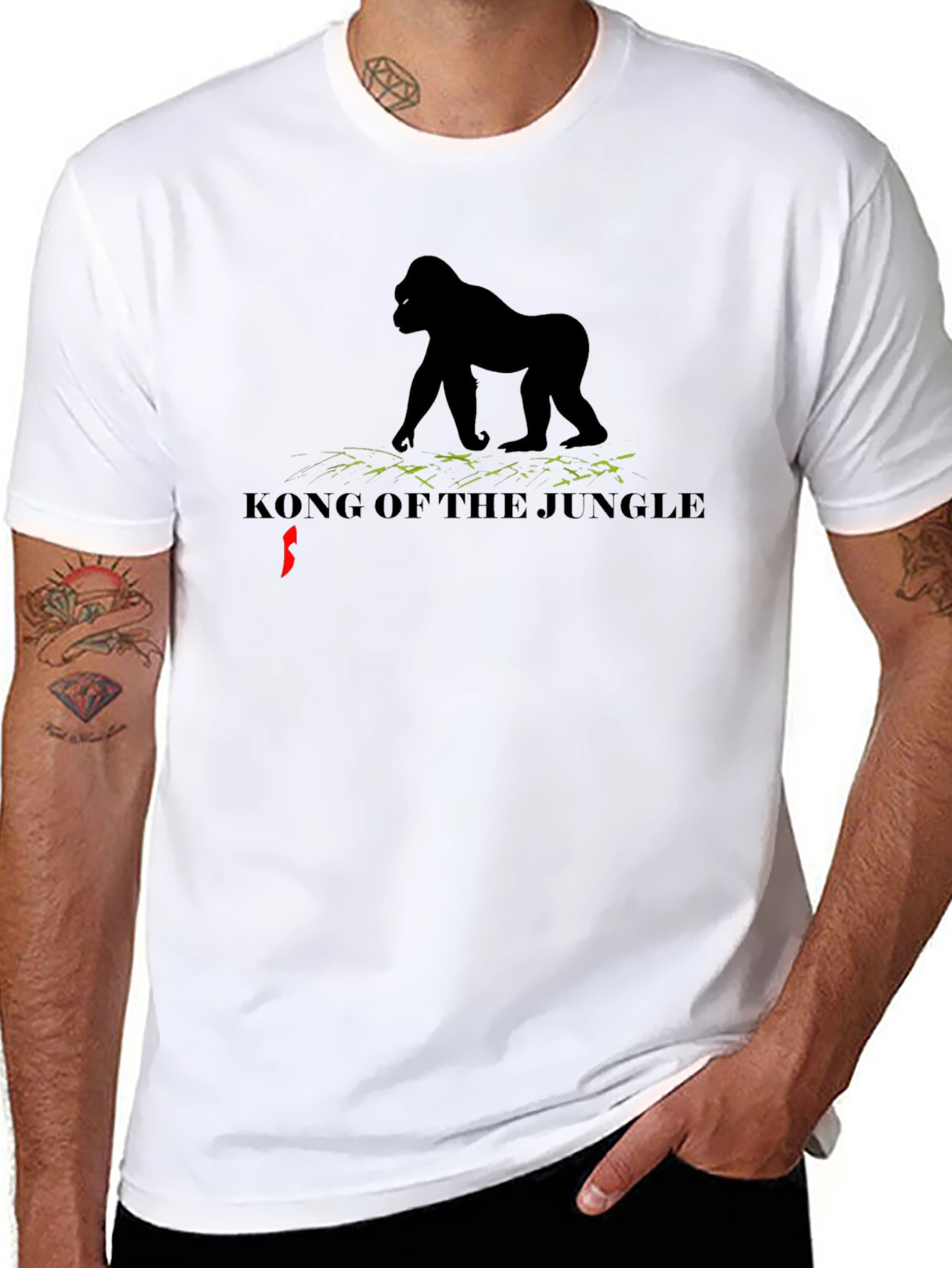 Camiseta Negra King Kong Selva