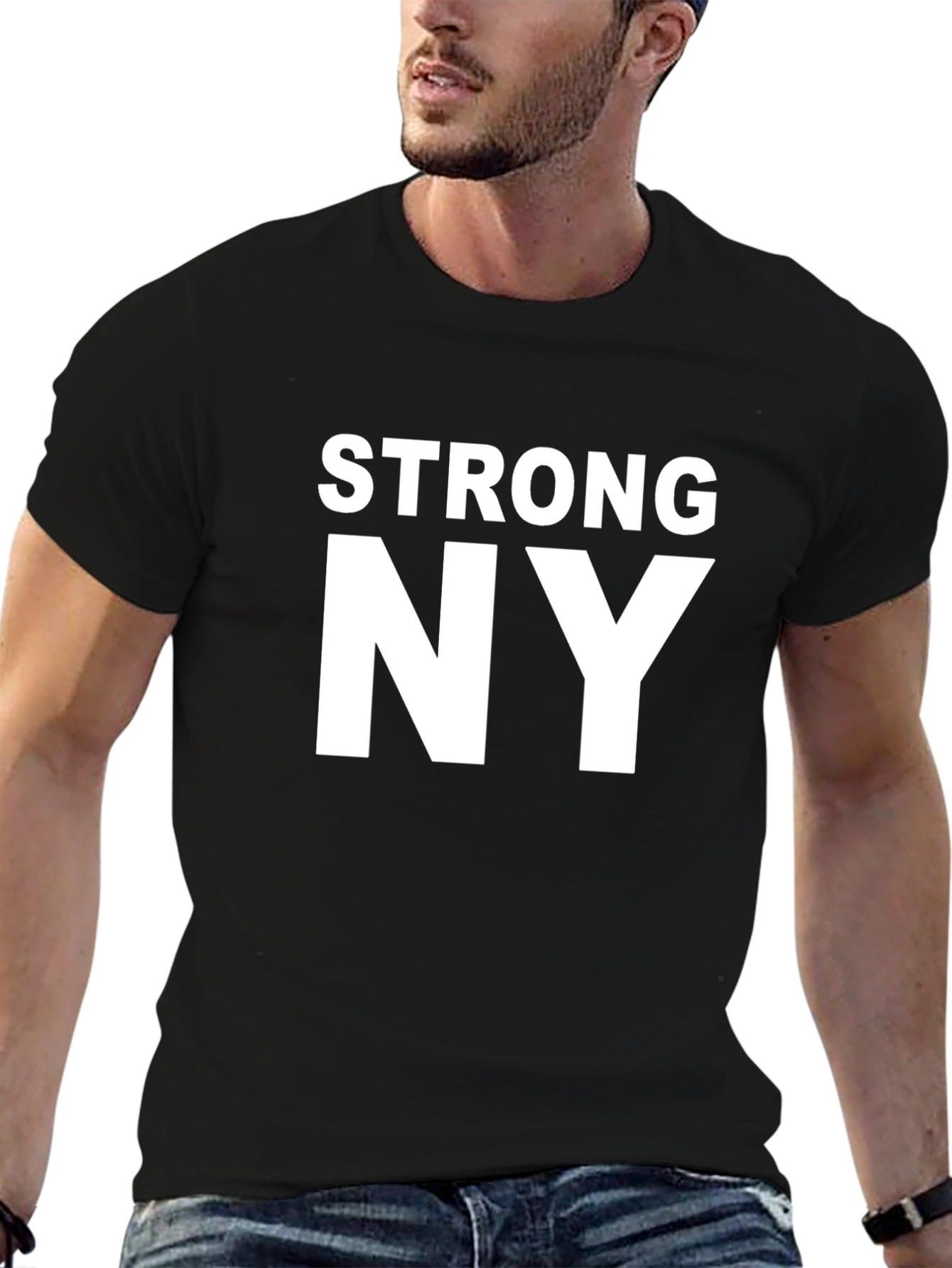 Camiseta Negra Strong NY
