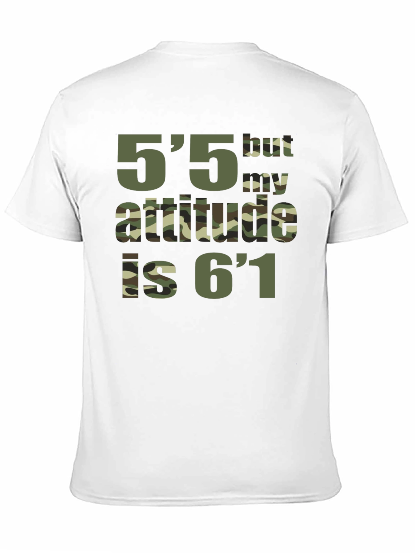 Camiseta Negra con Diseño de Actitud