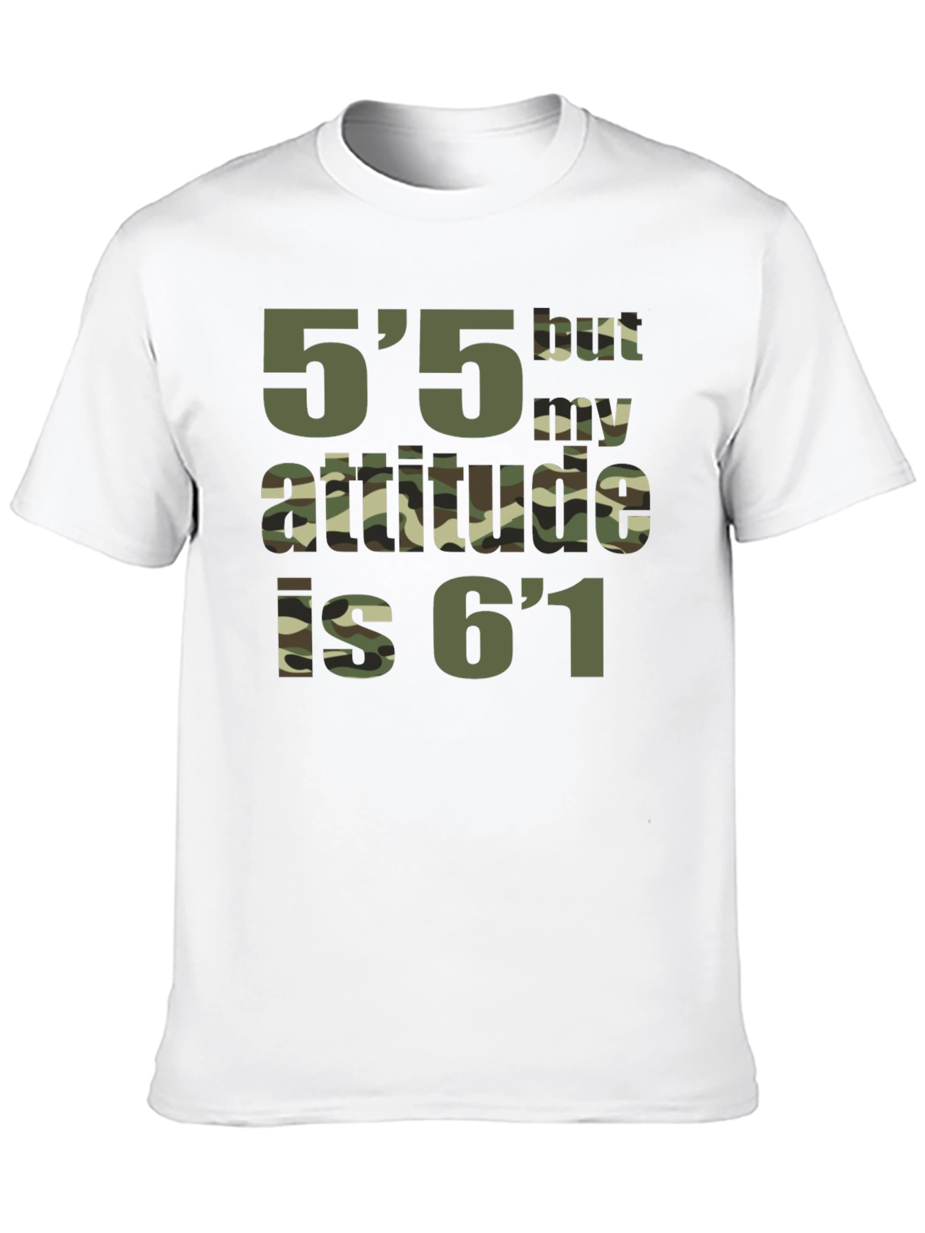 Camiseta Negra con Diseño de Actitud