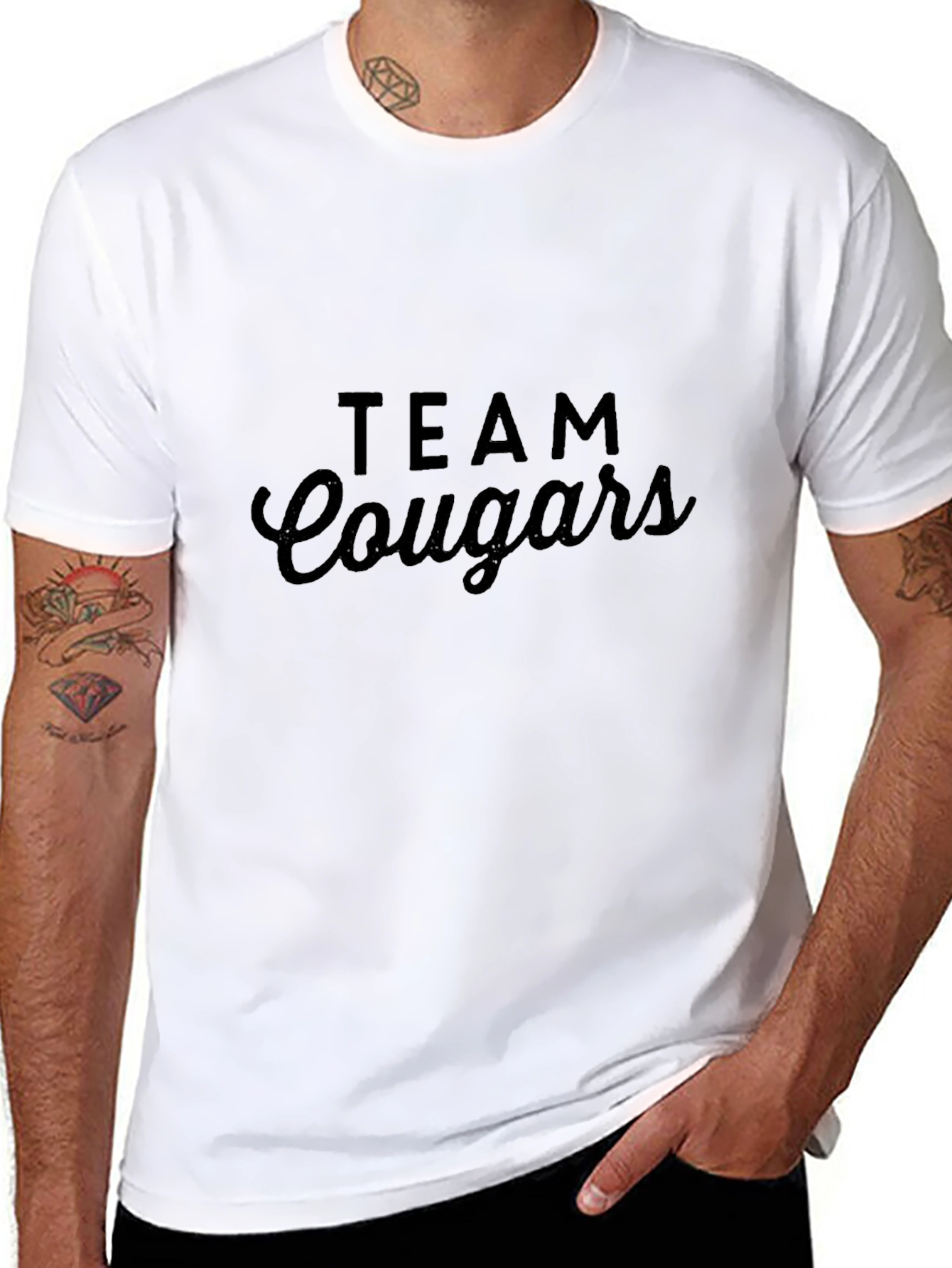 Camiseta Negra Team Cougars
