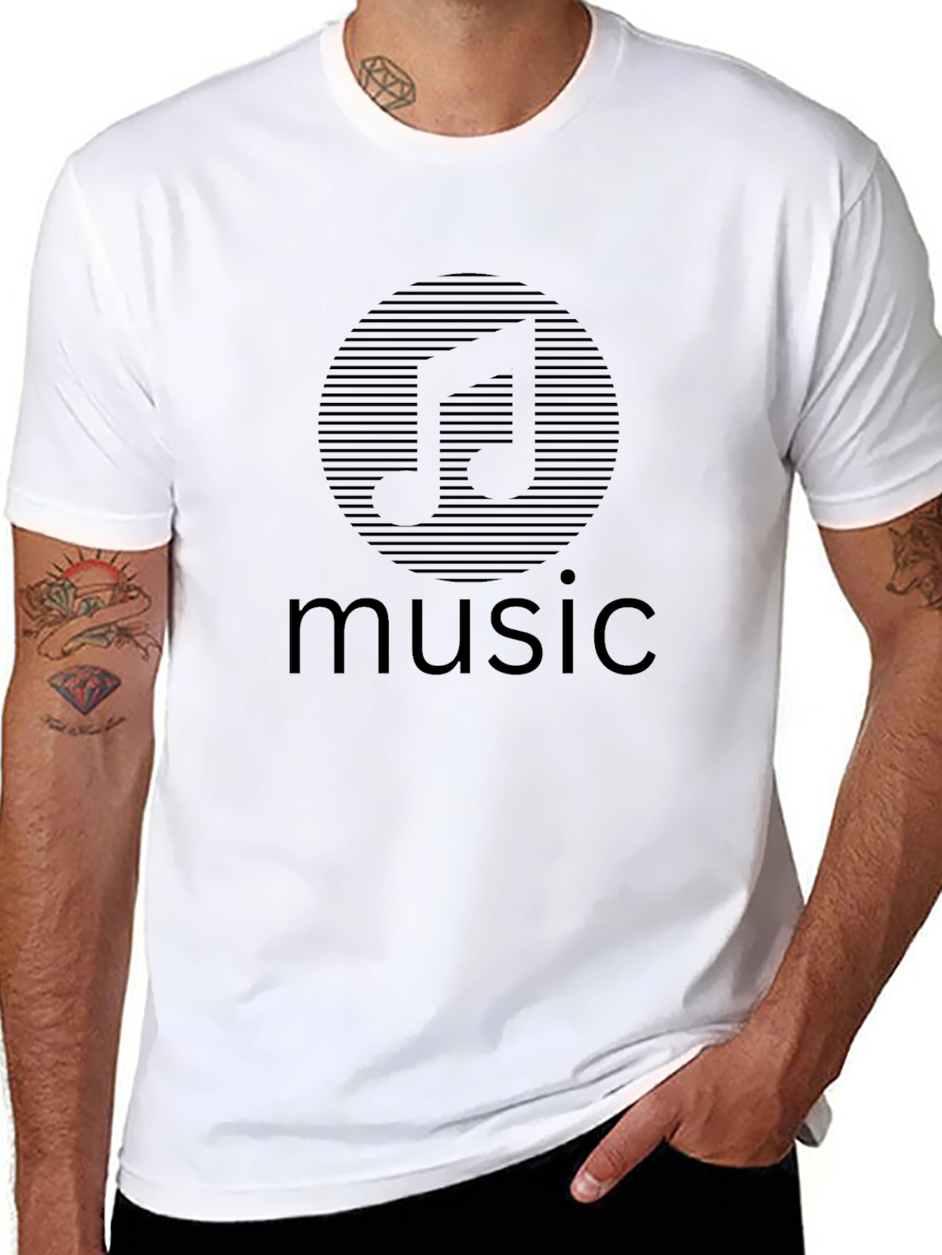 Camiseta Negra Música: Estilo y Pasión Musical