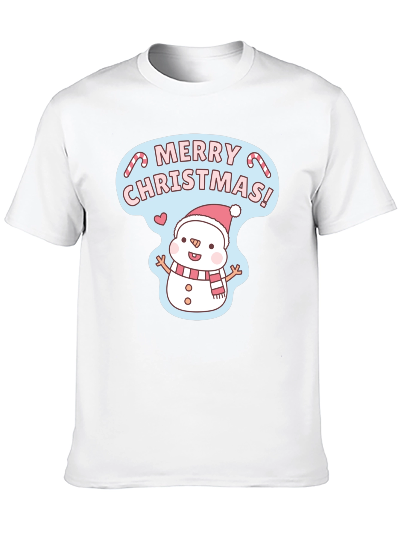 Camiseta Navideña de Muñeco de Nieve