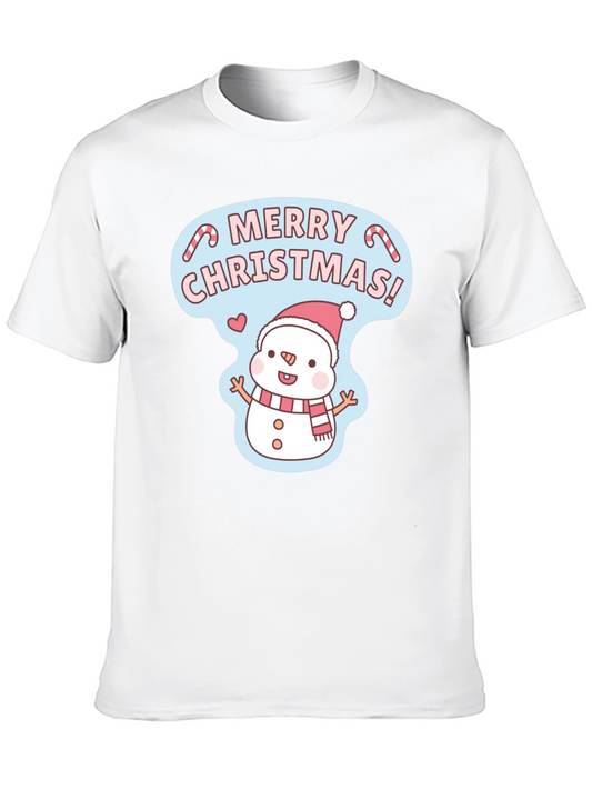 Camiseta Navideña de Muñeco de Nieve