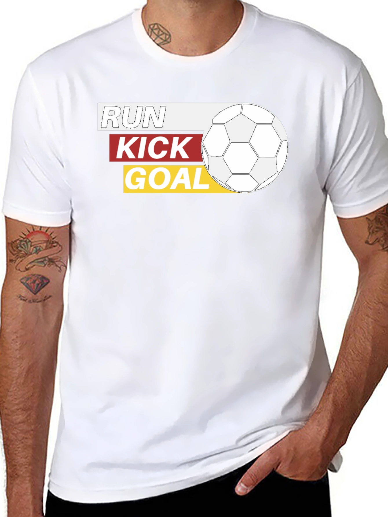Camiseta Fútbol: Corre patea ¡gol!