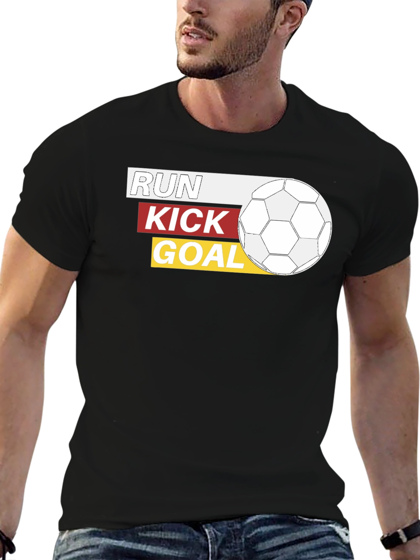 Camiseta Fútbol: Corre patea ¡gol!