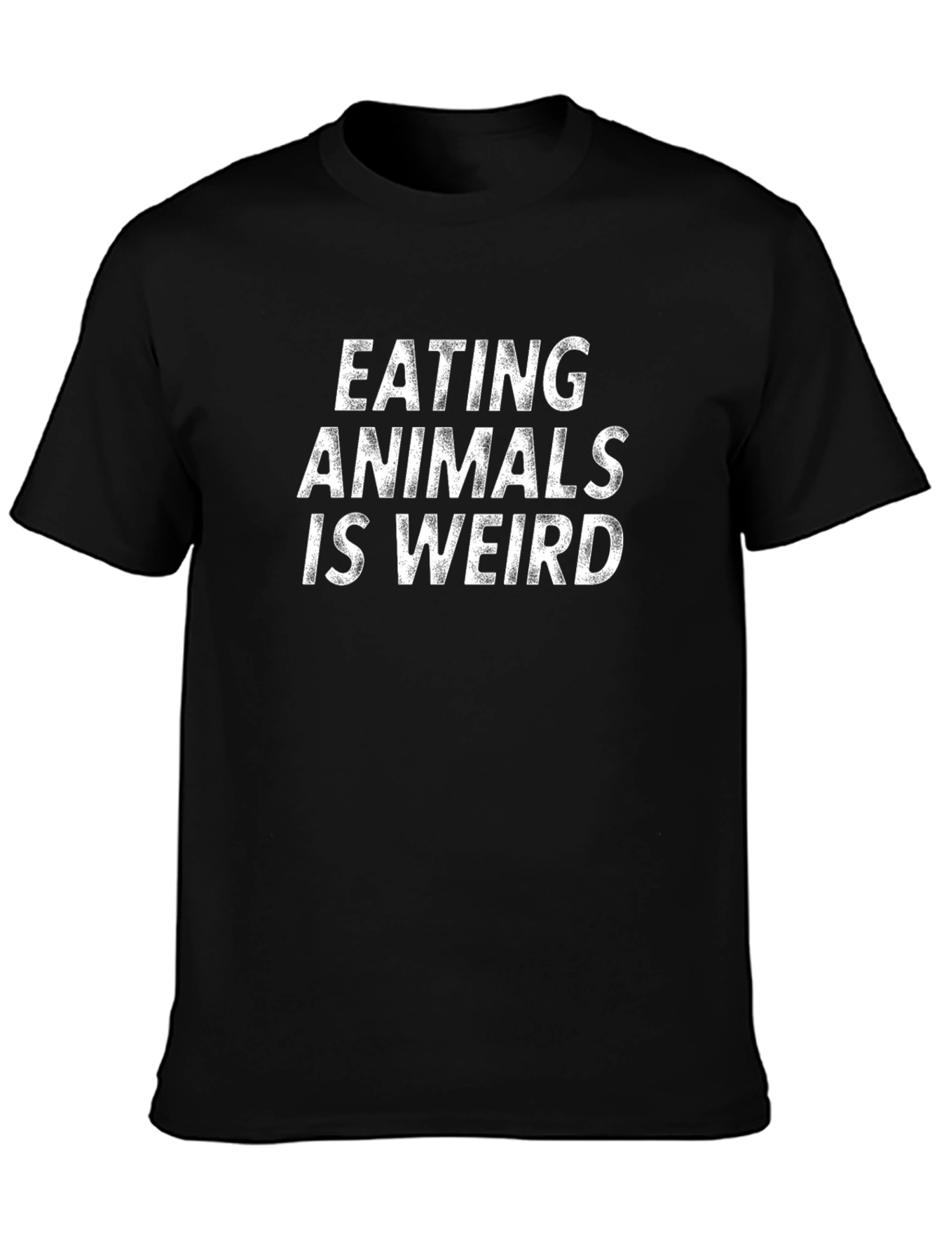 Camiseta Negra: Eating Animals Is Weird