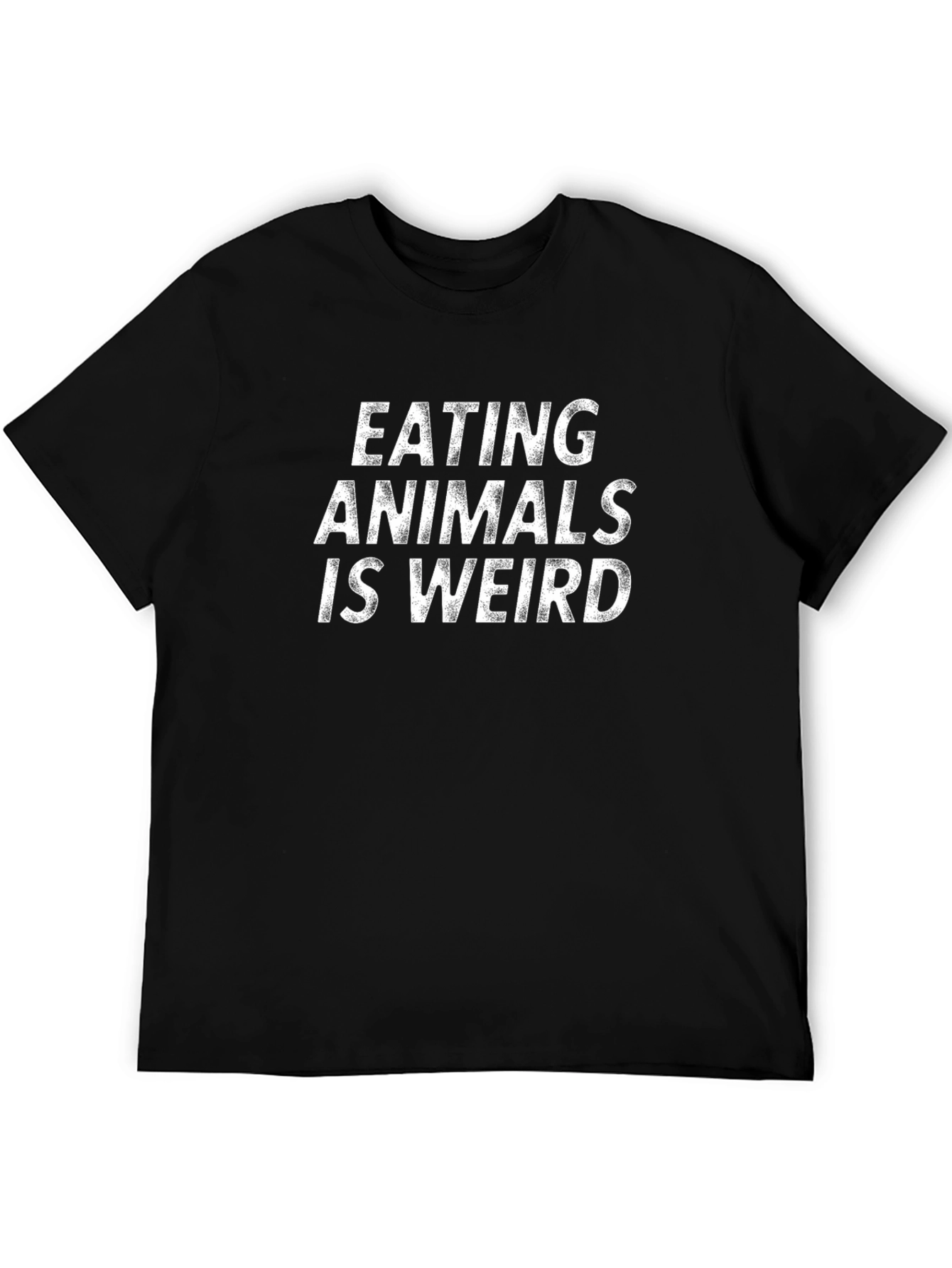 Camiseta Negra: Eating Animals Is Weird