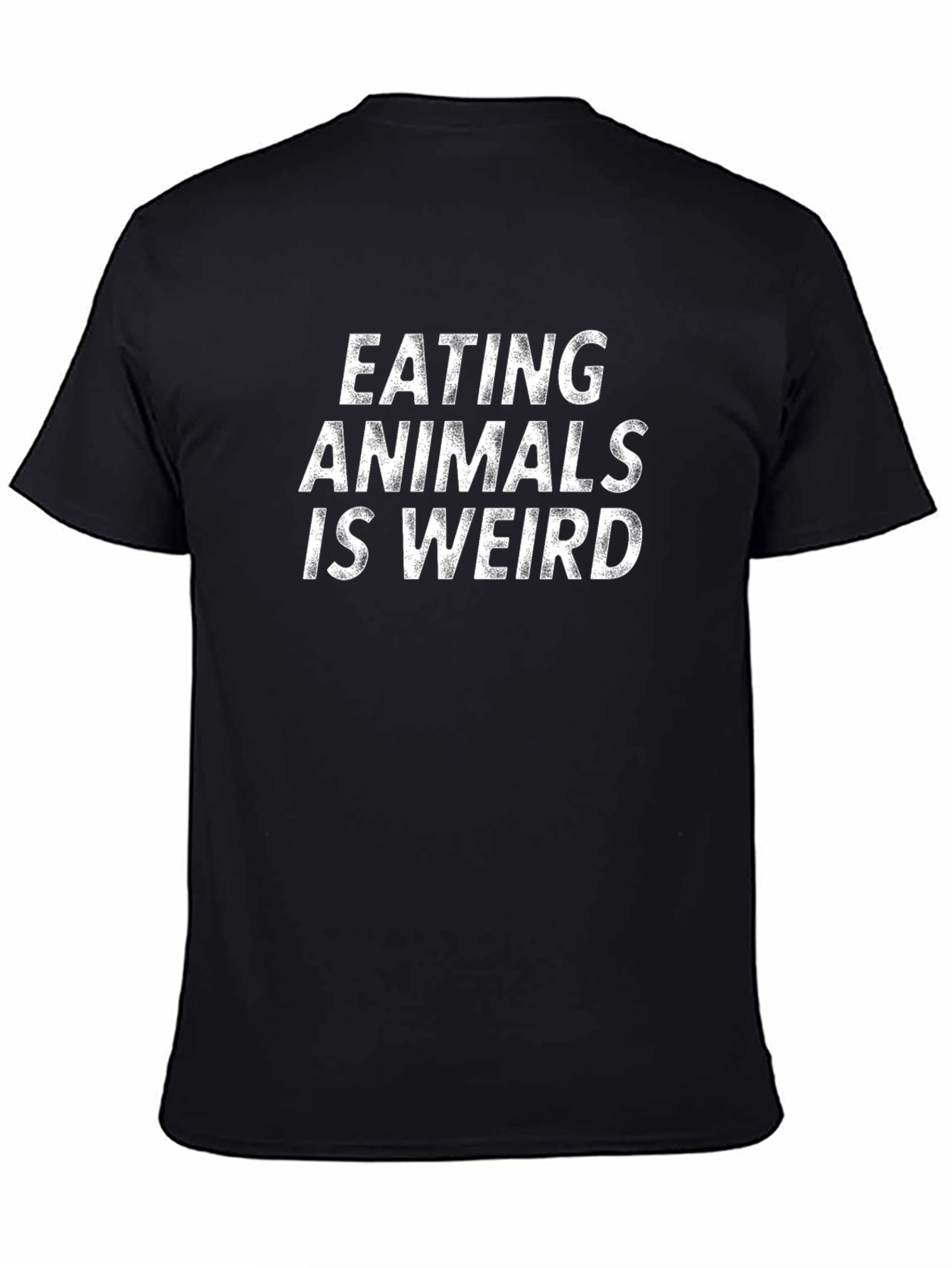 Camiseta Negra: Eating Animals Is Weird