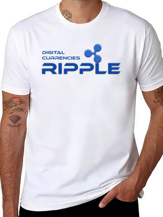 Camiseta Negra Ripple Digital Currencies
