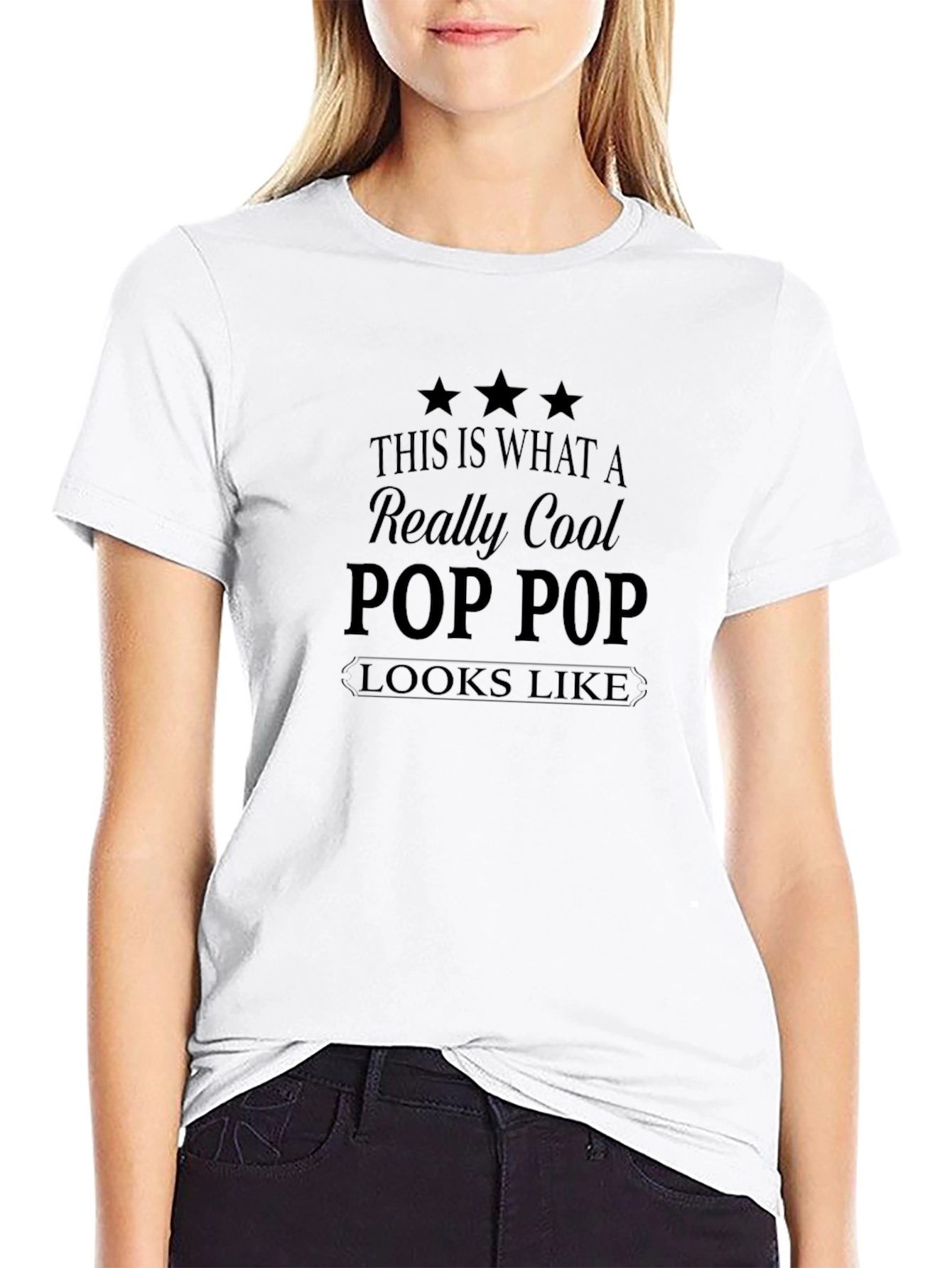 Camiseta Negra Pop Pop Cool