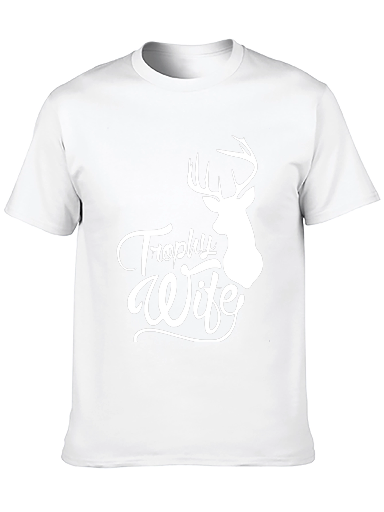 Camiseta Negra Trophy Wife Caza Ciervo