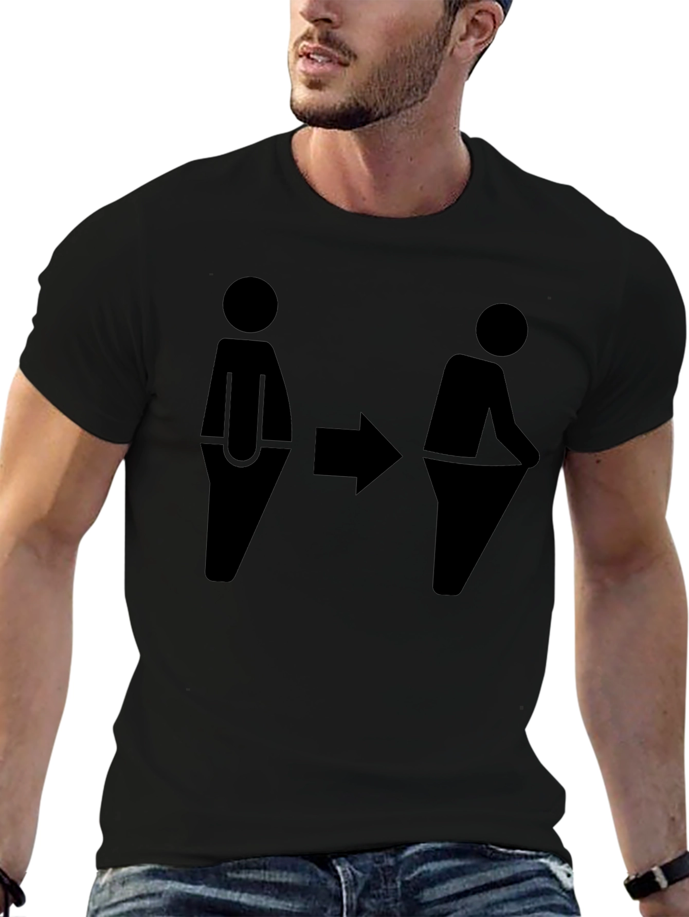 Camiseta Hombre con Diseño Gráfico Humorístico