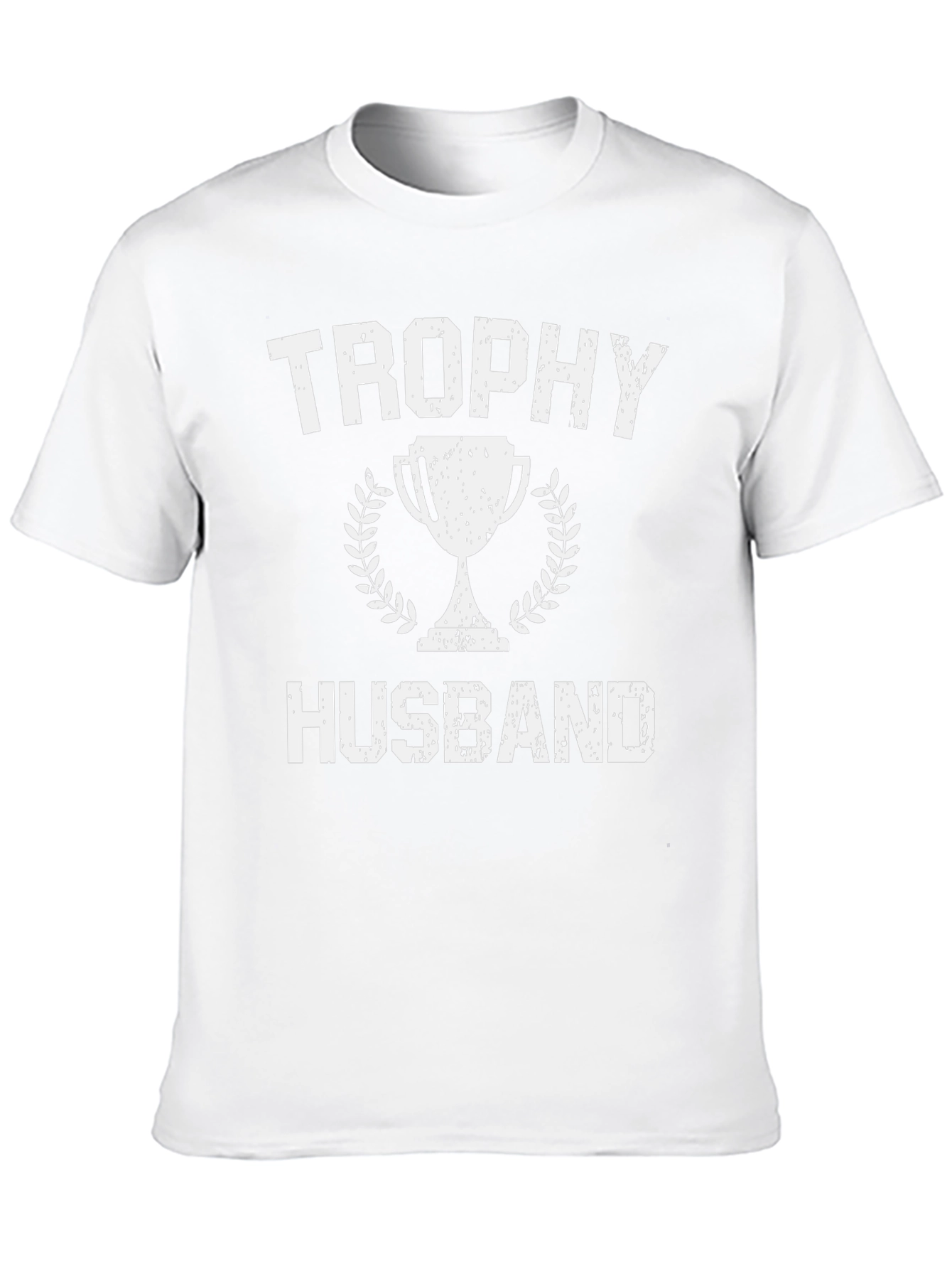 Camiseta Hombre Trophy Husband Negra