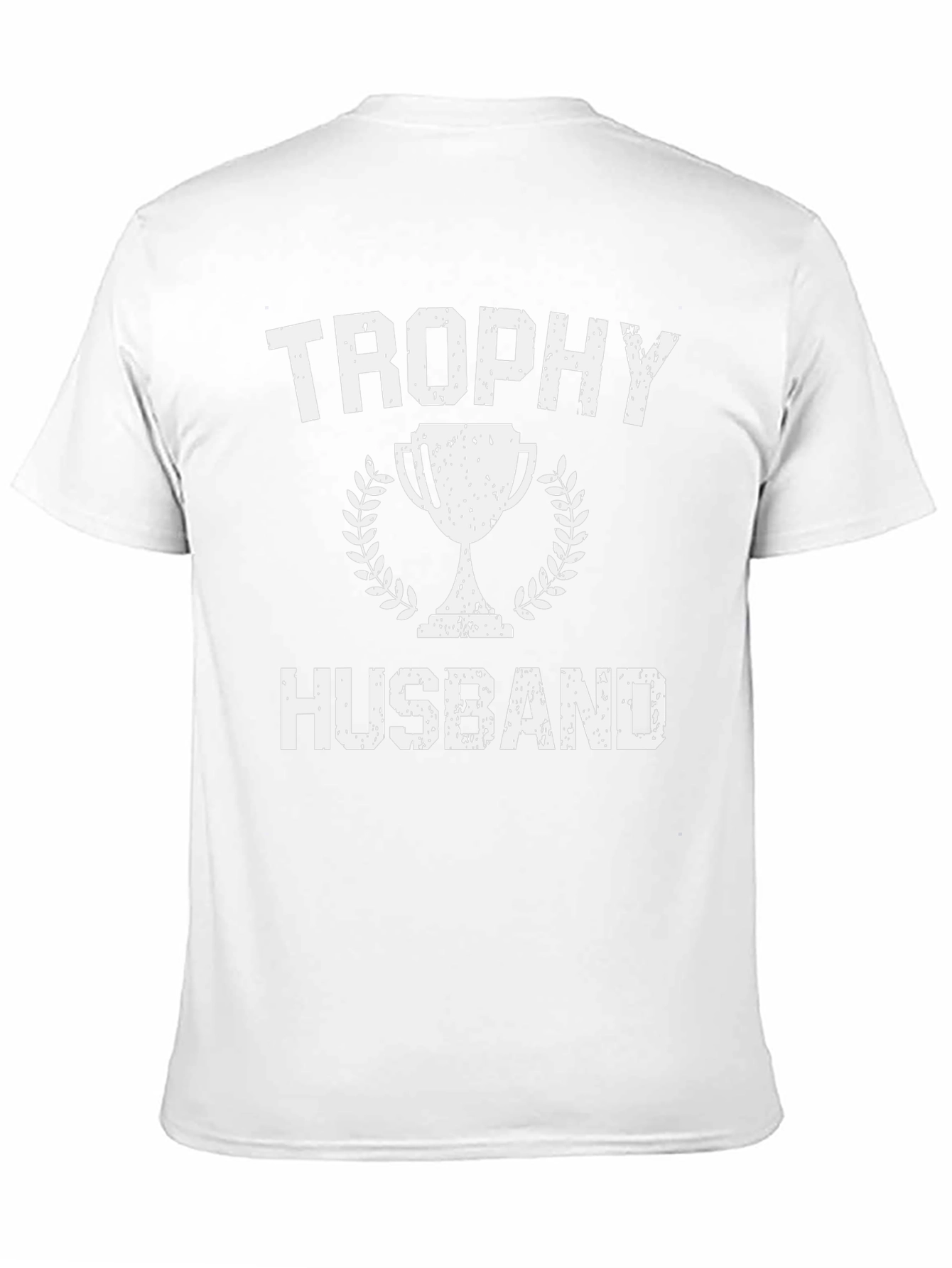 Camiseta Hombre Trophy Husband Negra