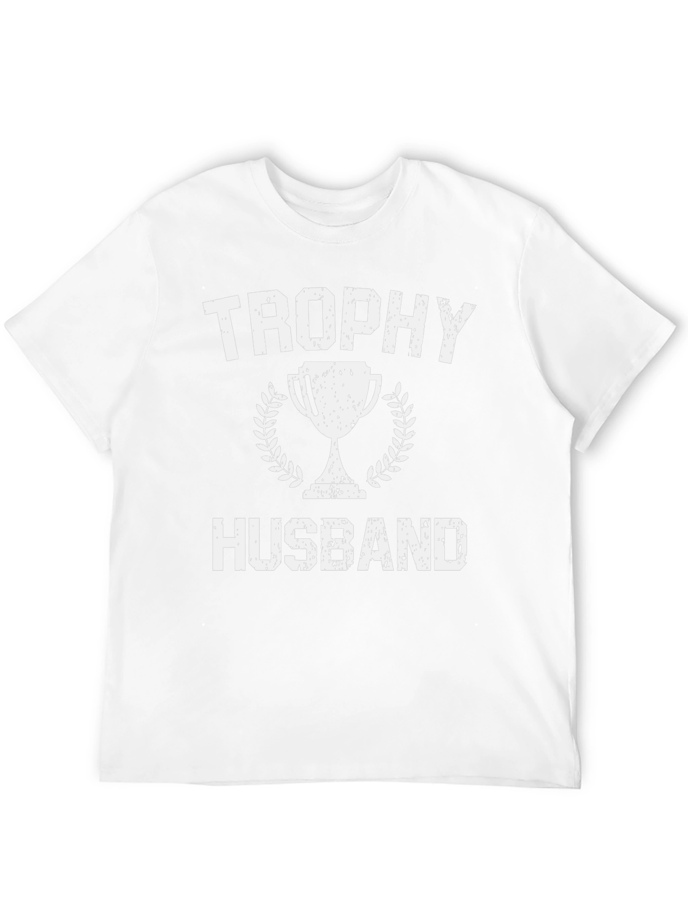 Camiseta Hombre Trophy Husband Negra