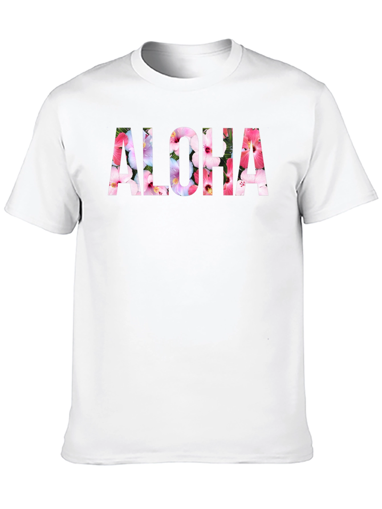 Camiseta Negra Aloha Floral Hombre