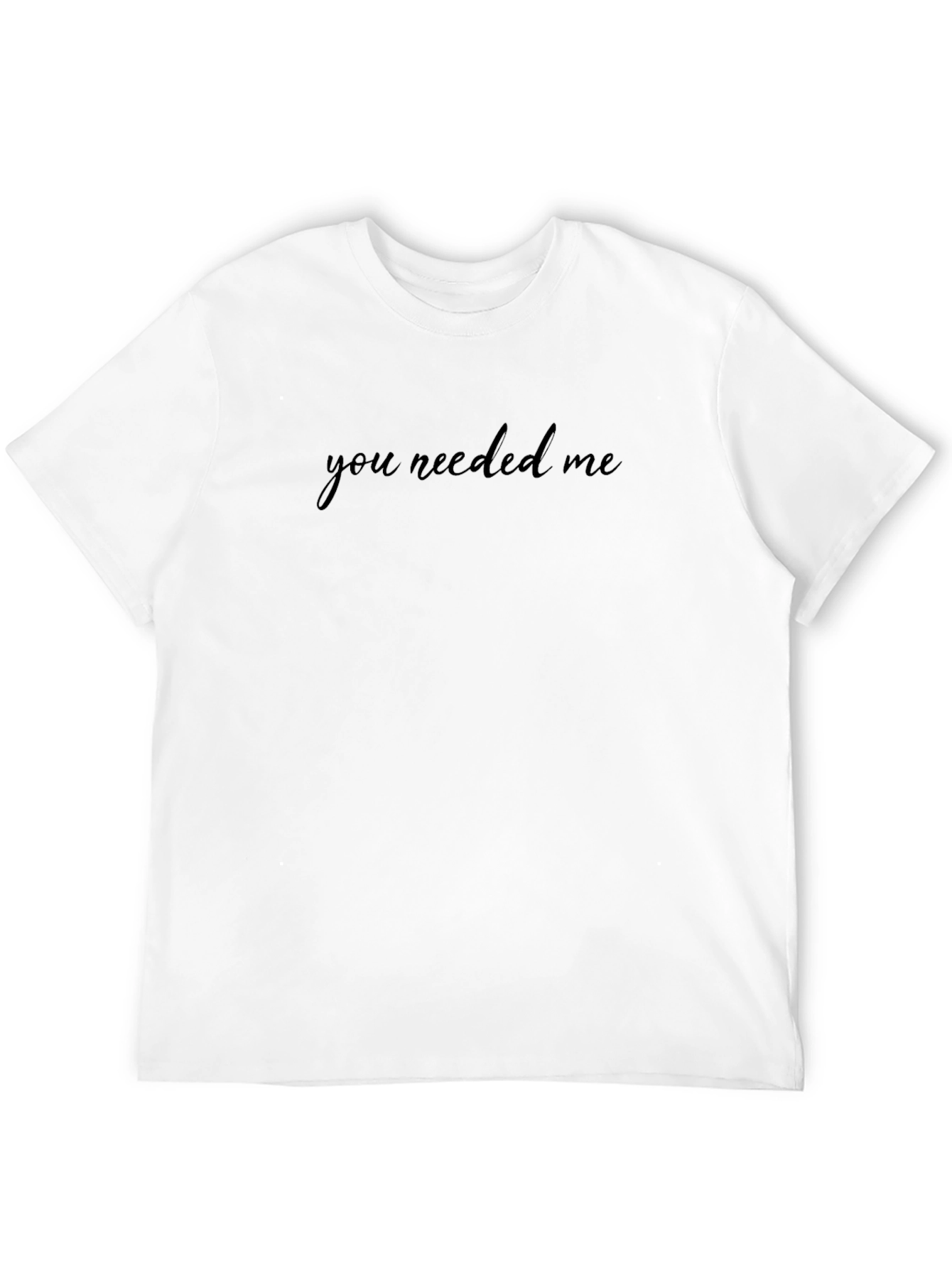 Camiseta Negra You Needed Me Casual