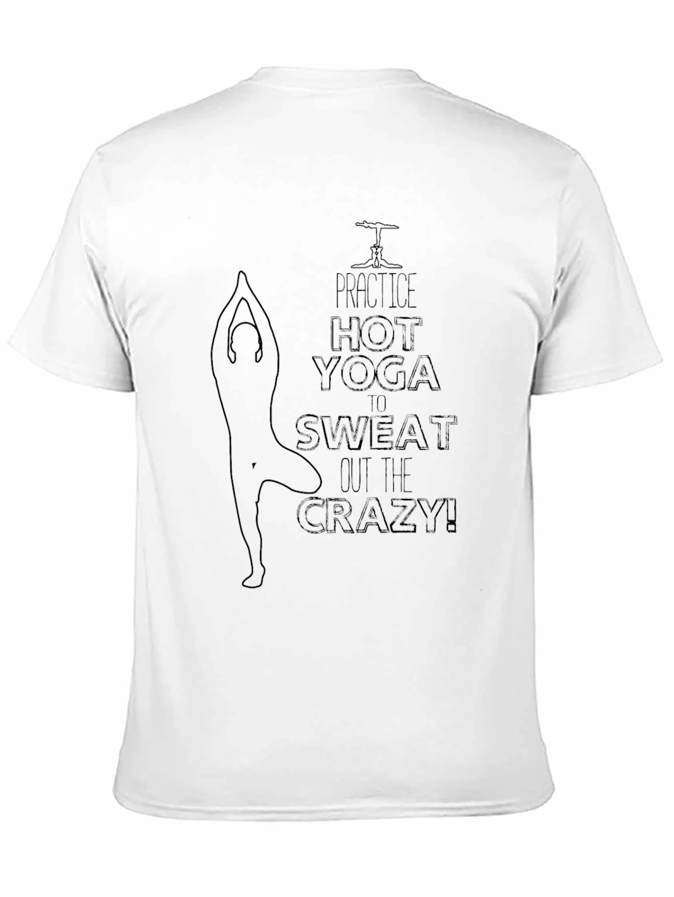 Camiseta Negra Yoga Caliente Anti Estrés