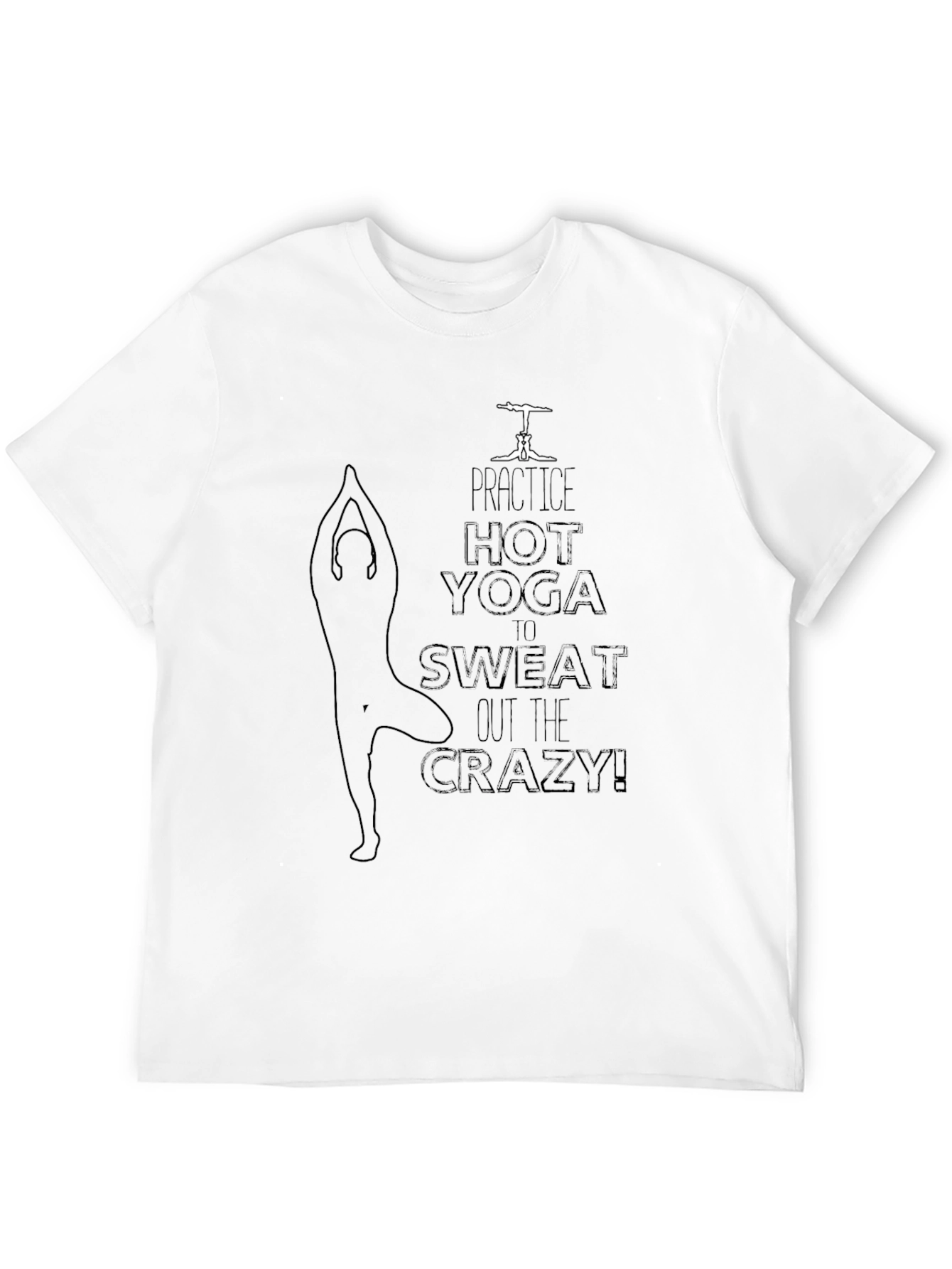 Camiseta Negra Yoga Caliente Anti Estrés