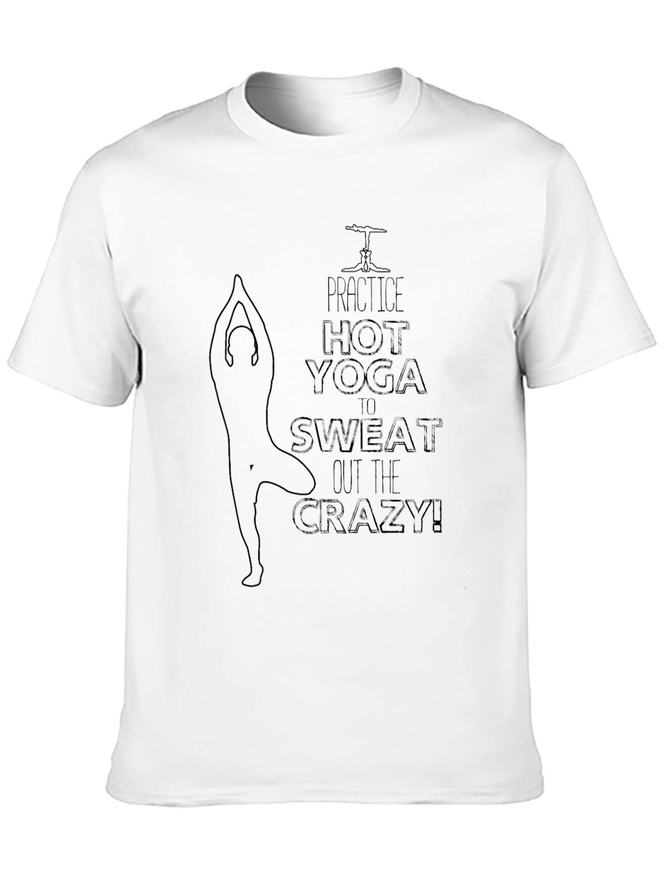 Camiseta Negra Yoga Caliente Anti Estrés