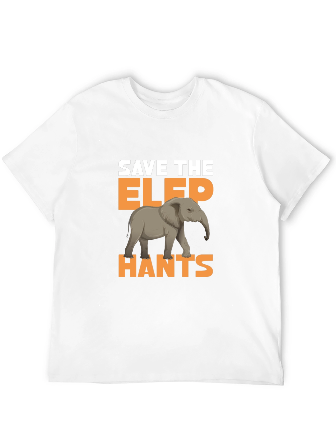 Camiseta Negra Salva a los Elefantes