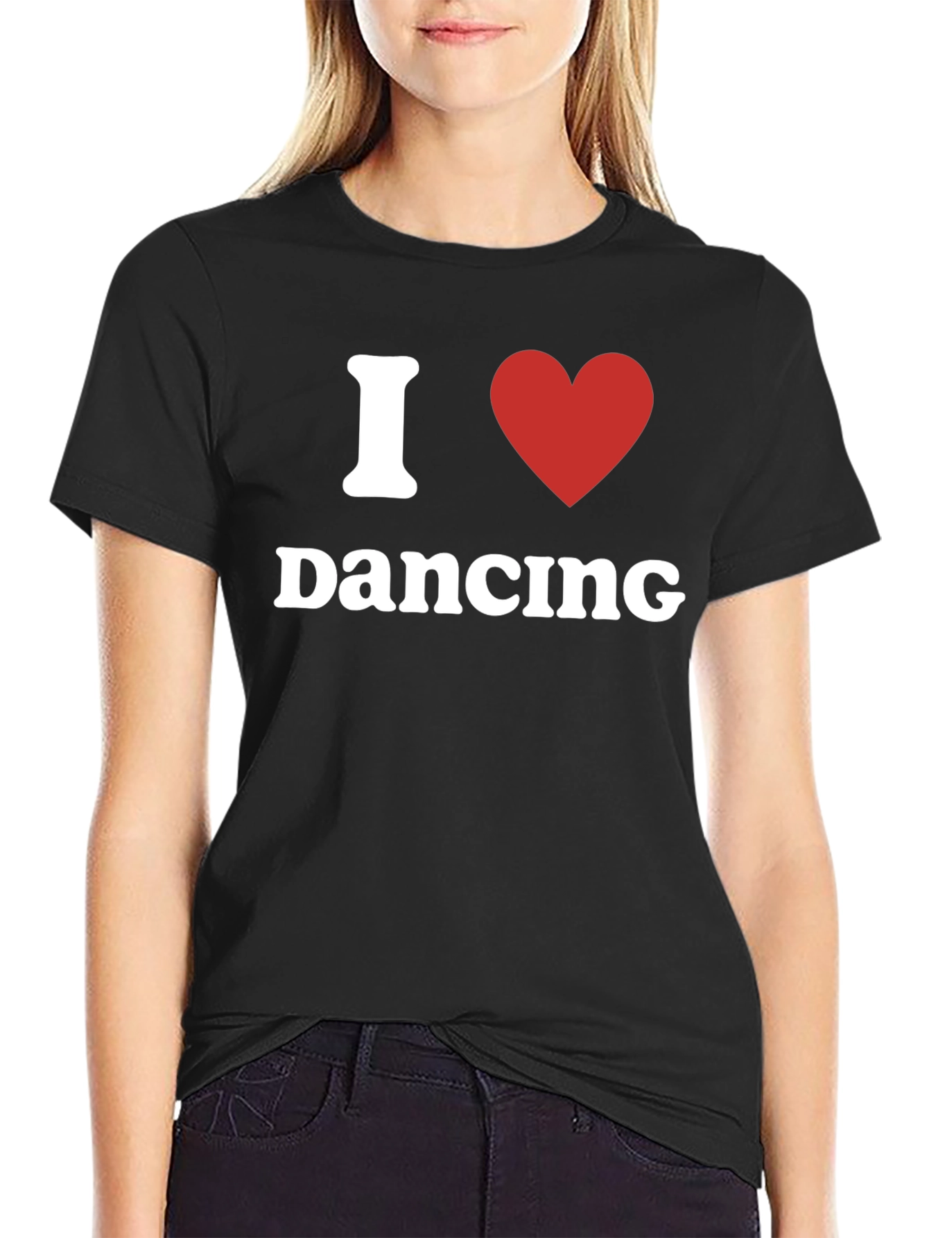 Camiseta Negra I Love Dancing