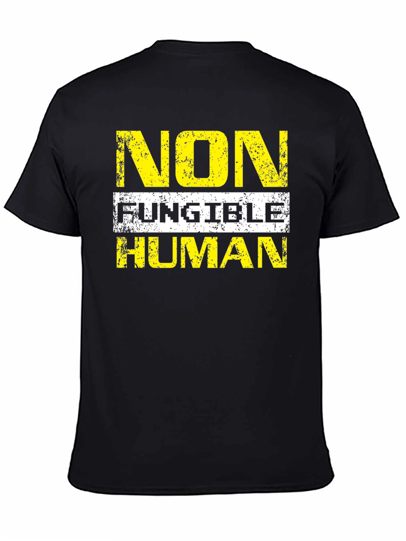 Camiseta Hombre: No Fungible Human - Diseño Único