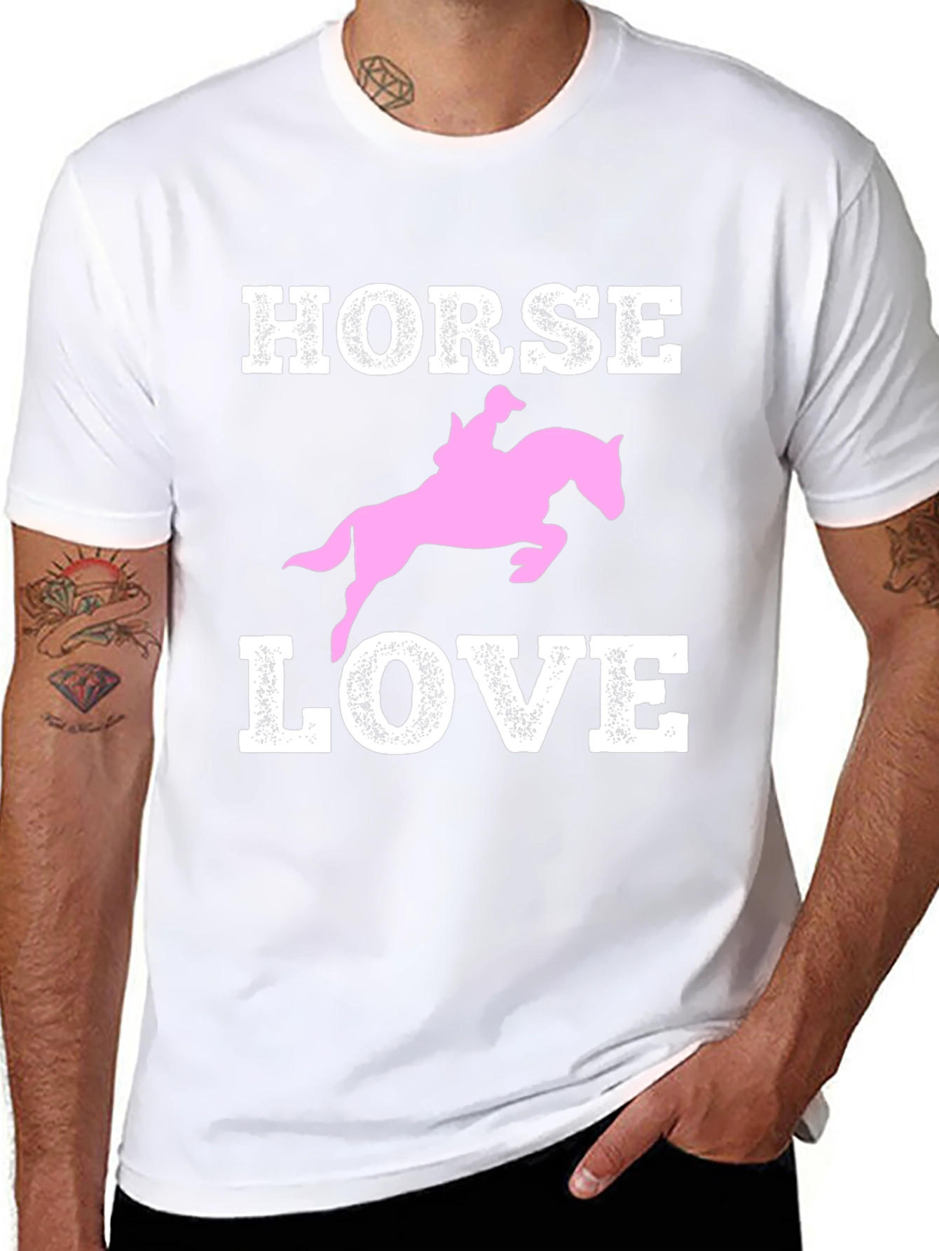 Camiseta Negra Horse Love