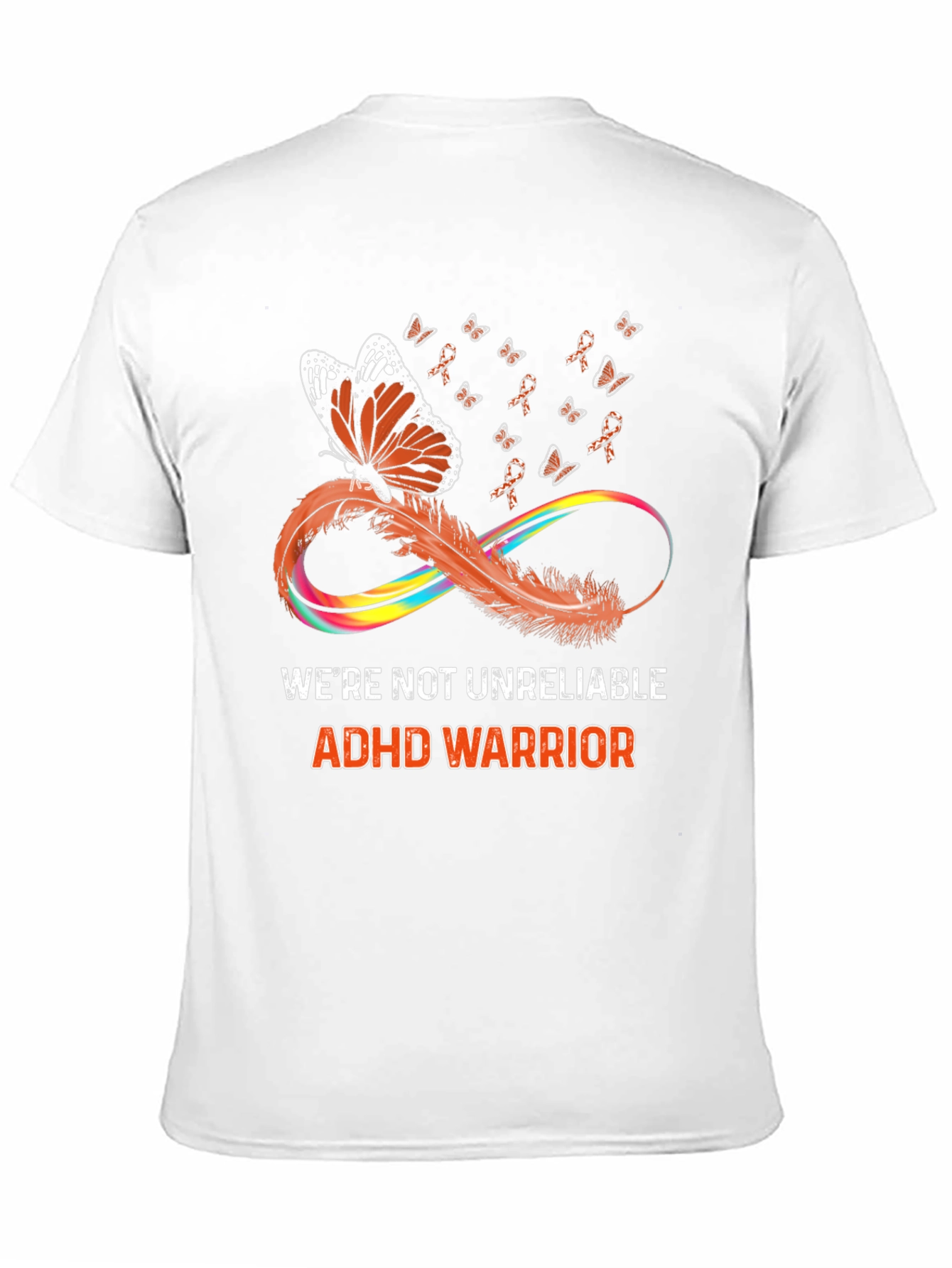 Camiseta Negra ADHD Warrior Butterfly