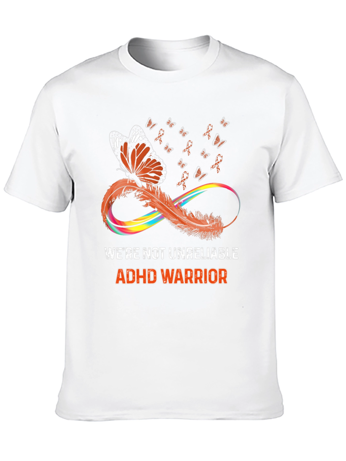 Camiseta Negra ADHD Warrior Butterfly