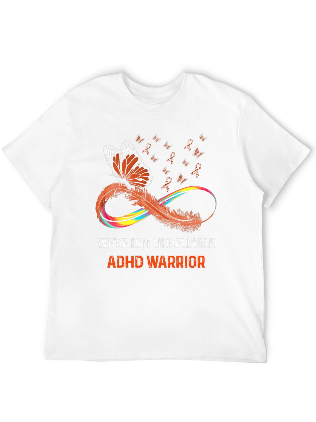 Camiseta Negra ADHD Warrior Butterfly