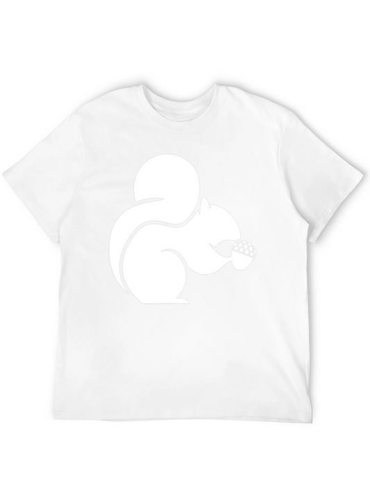 Camiseta Negra Ardilla con Nuez