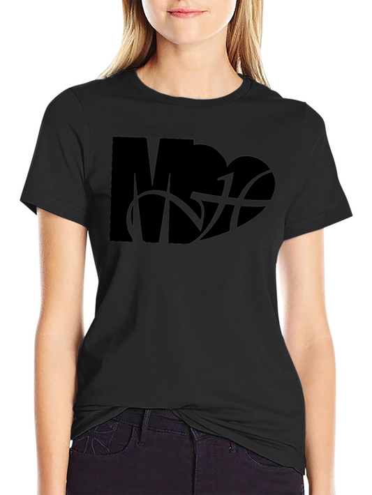 Camiseta Negra Hombre Diseño MDA Baloncesto