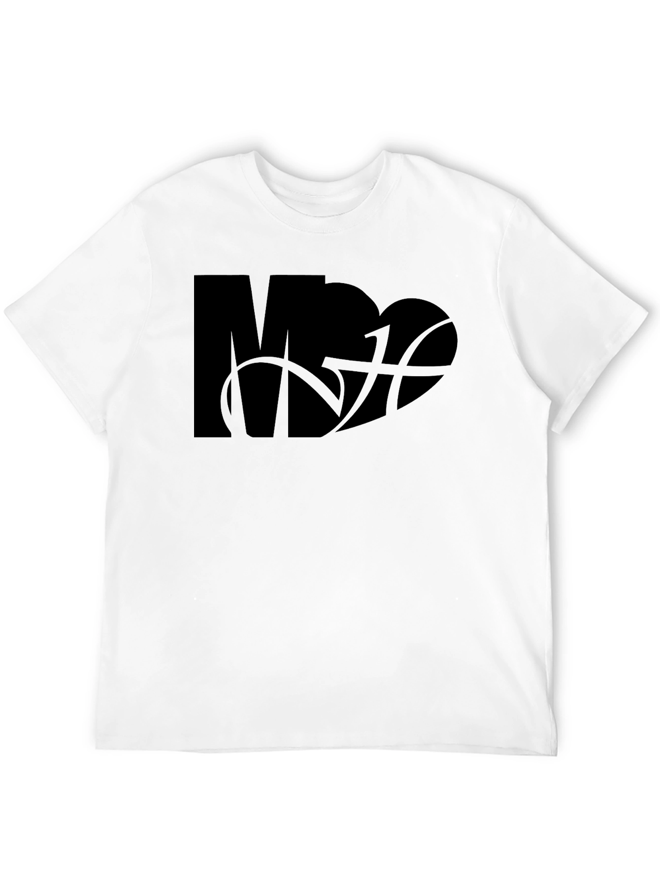 Camiseta Negra Hombre Diseño MDA Baloncesto