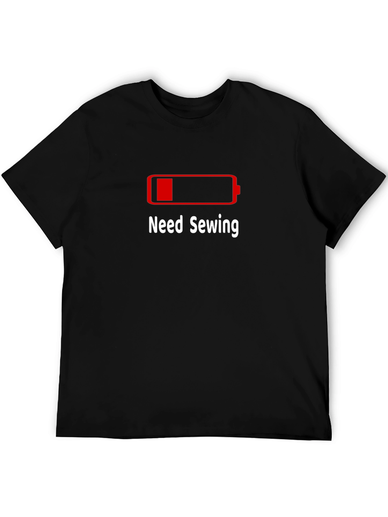 Camiseta Negra Need Sewing para Amantes de la Costura