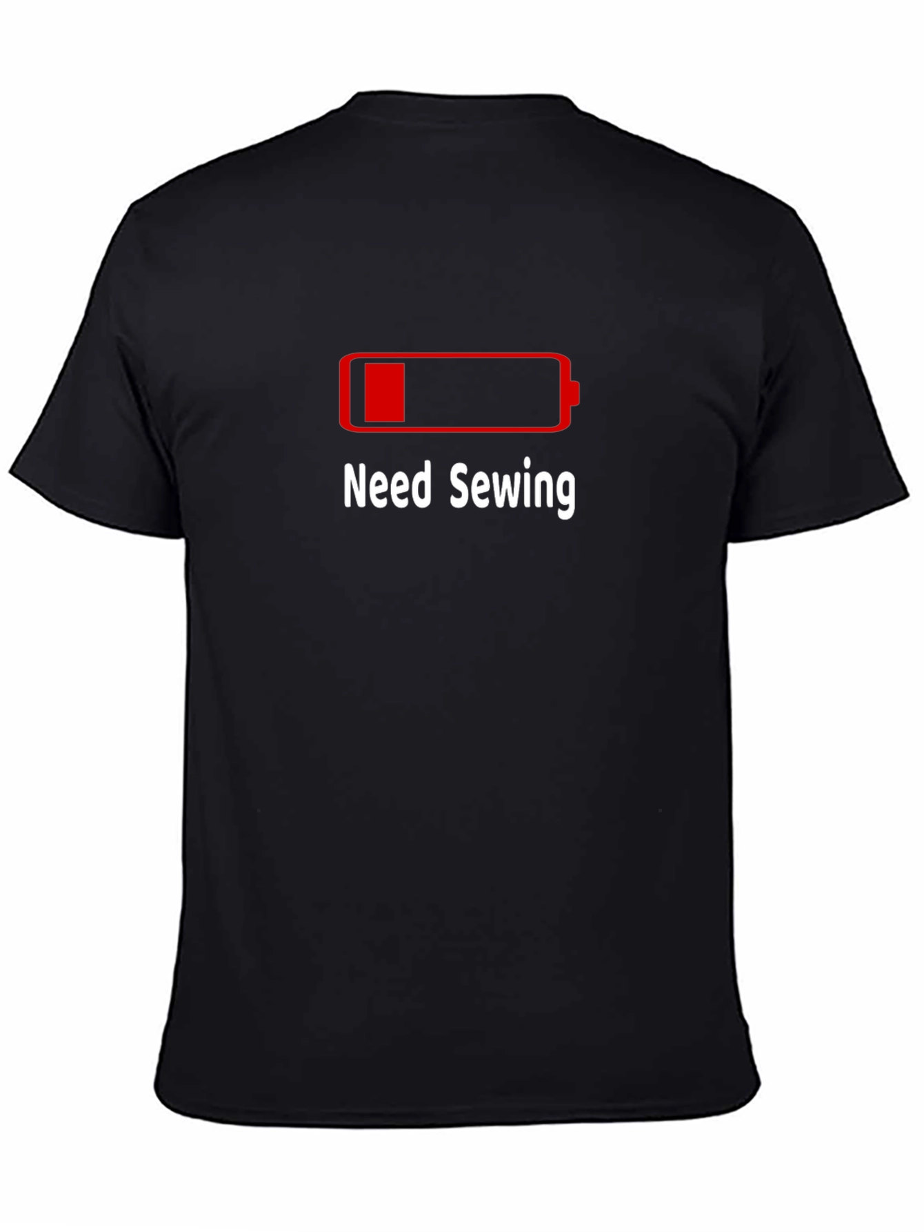 Camiseta Negra Need Sewing para Amantes de la Costura