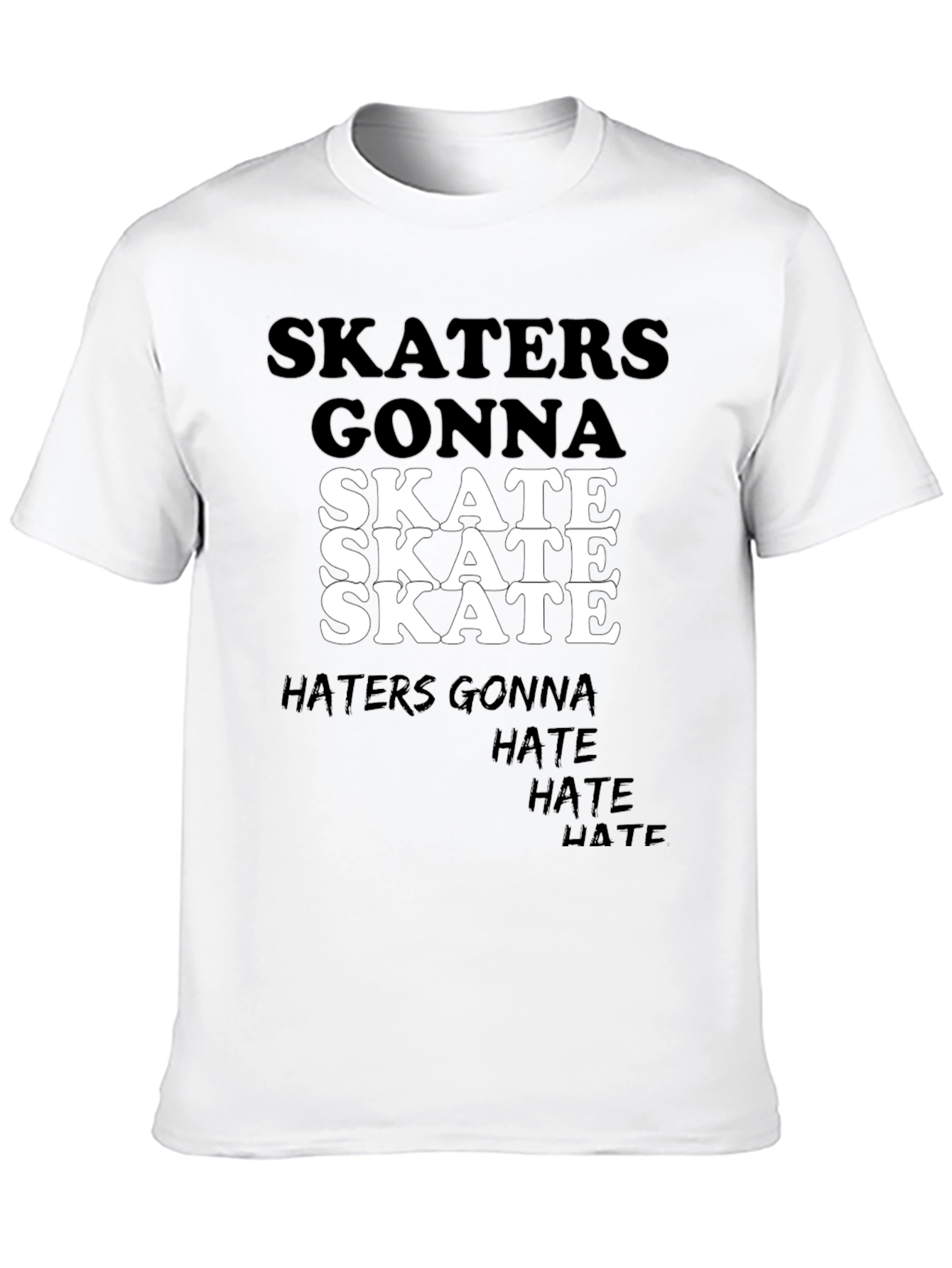 Camiseta Negra Skaters Gonna Skate para Hombre