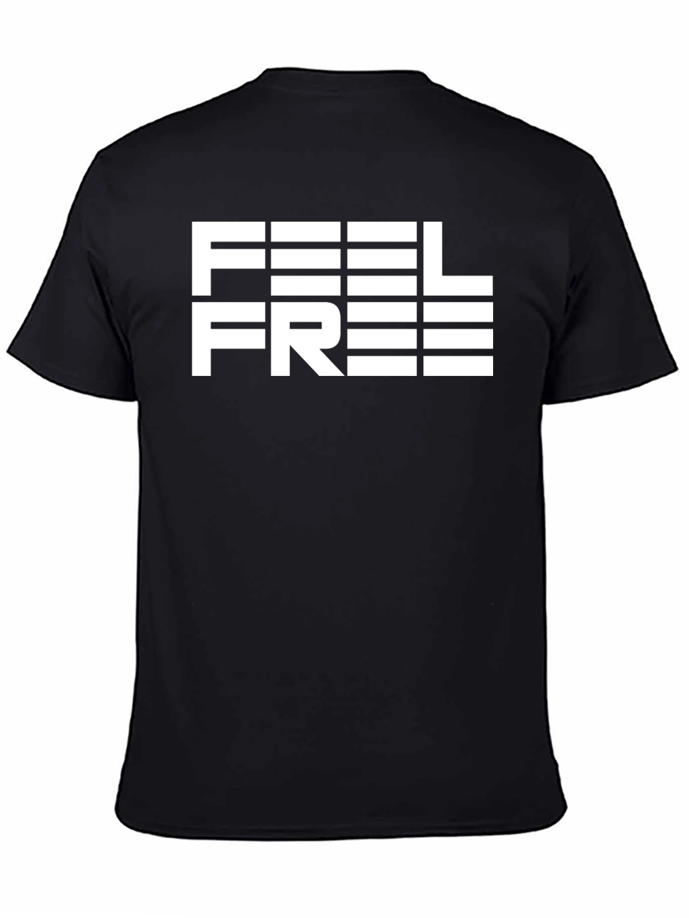 Camiseta Negra Siéntete Libre para Hombre