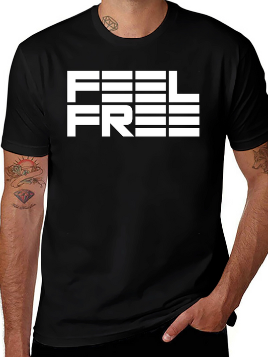 Camiseta Negra Siéntete Libre para Hombre