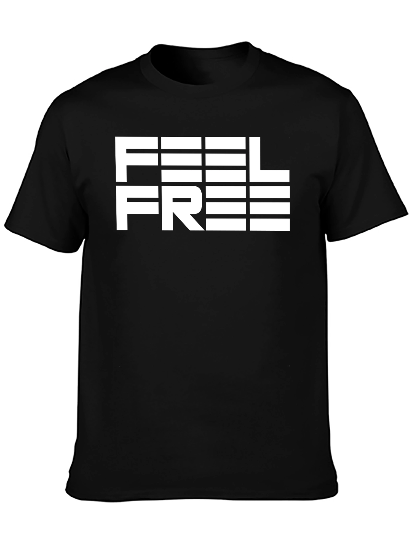 Camiseta Negra Siéntete Libre para Hombre