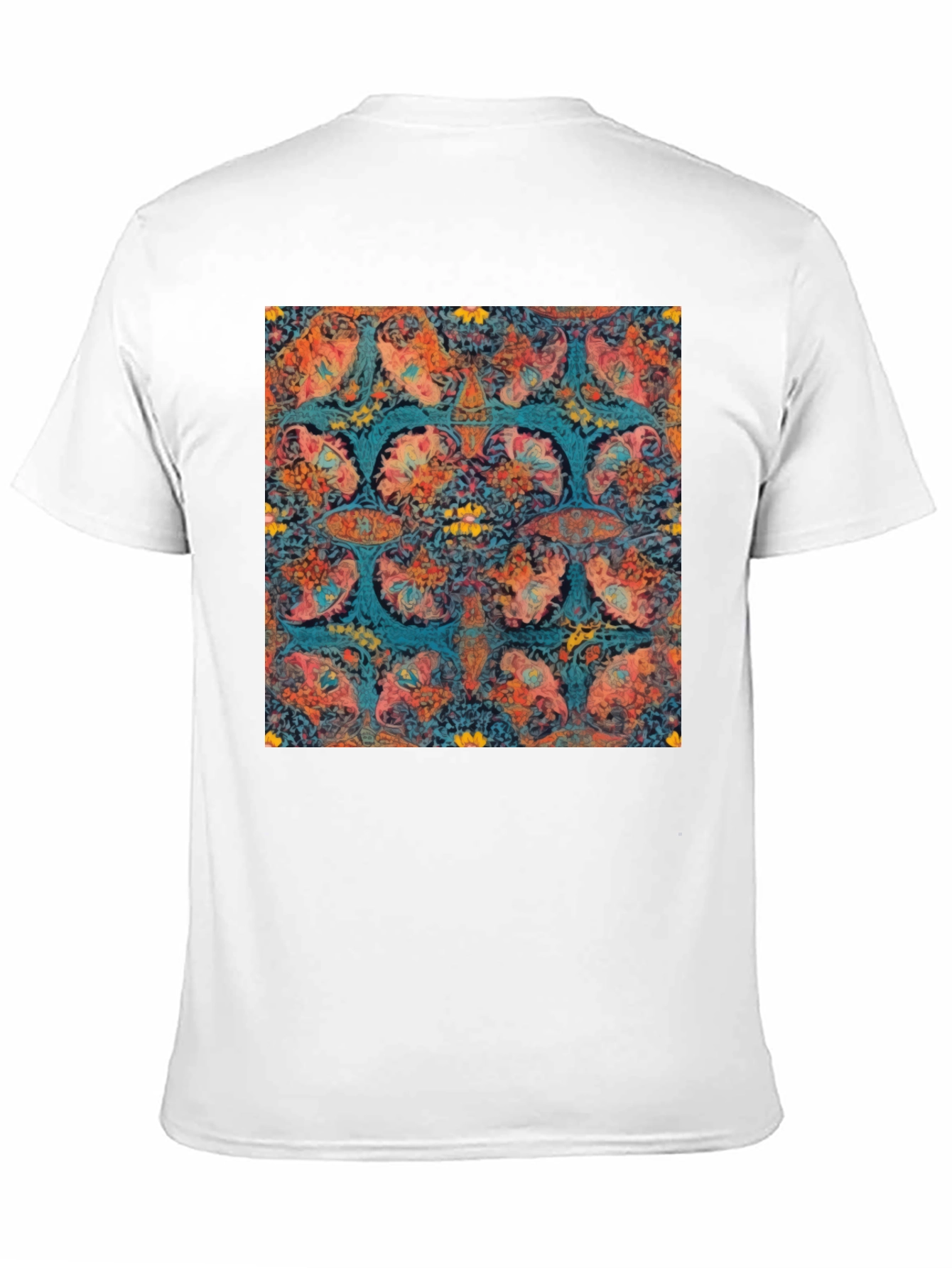 Camiseta Estampada Floral Psicodélica