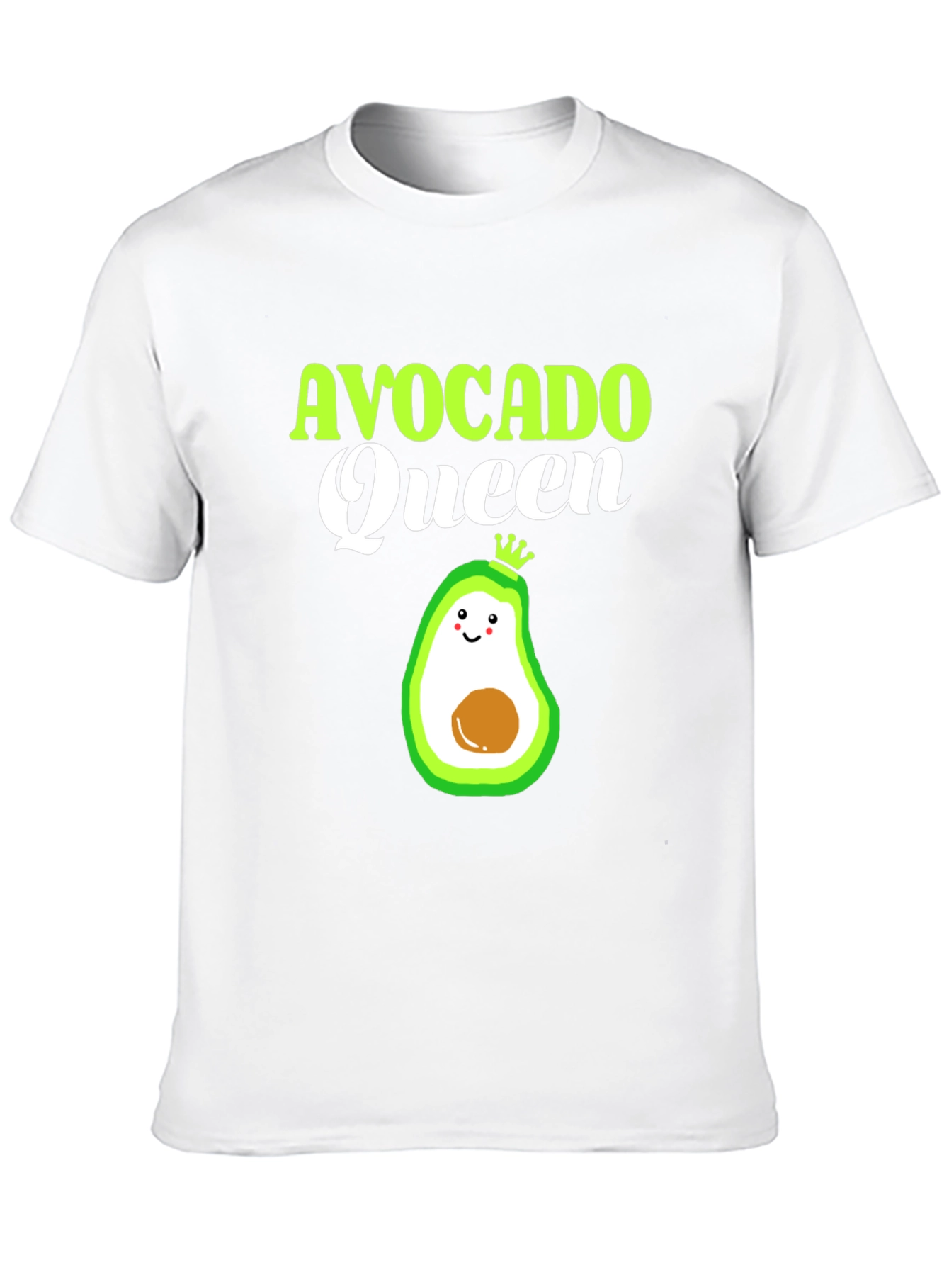 Camiseta Negra Avocado Queen Divertida